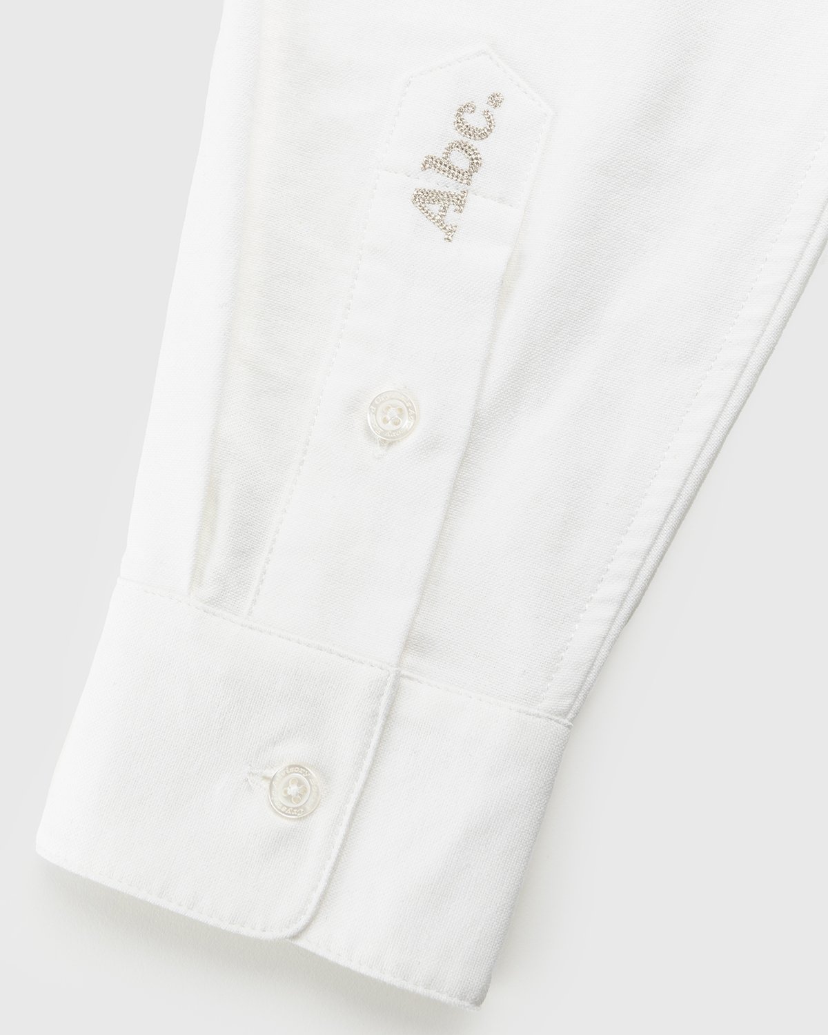 Abc. - Oxford Woven Shirt Selenite - Longsleeve Shirts - White - Image 5