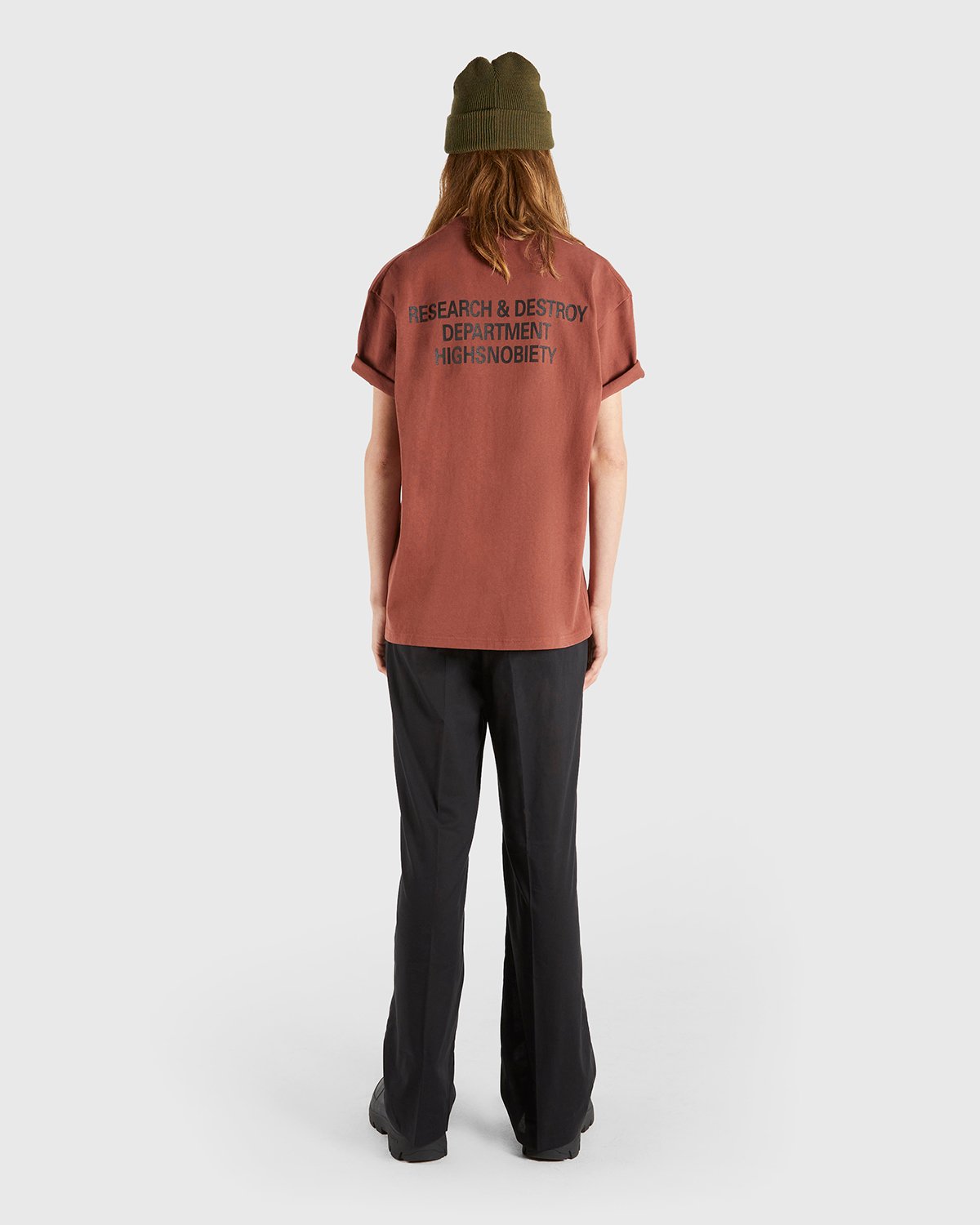 Highsnobiety - HSNB Logo T-Shirt Brown - Clothing - Brown - Image 6