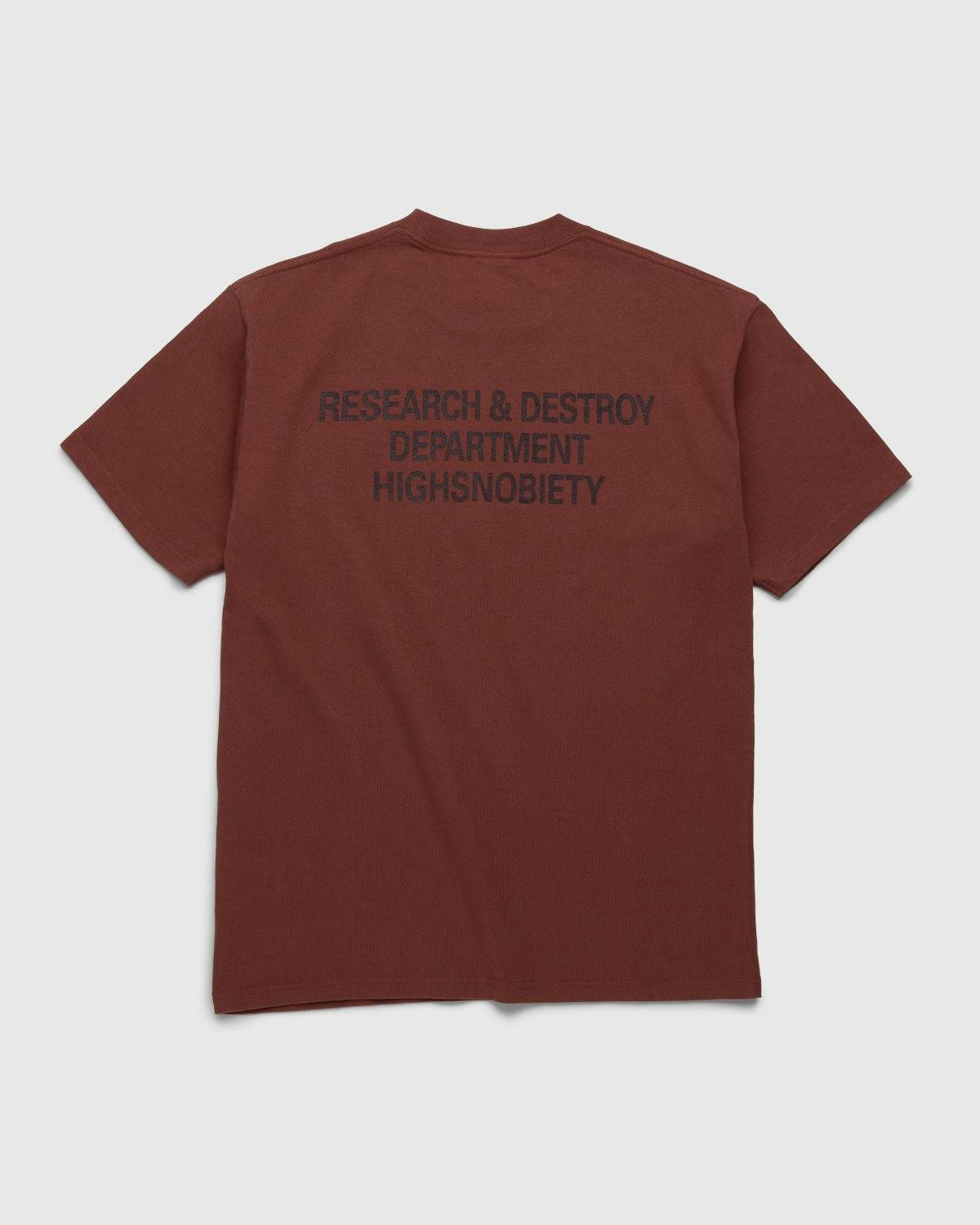 Highsnobiety - HSNB Logo T-Shirt Brown - Clothing - Brown - Image 2