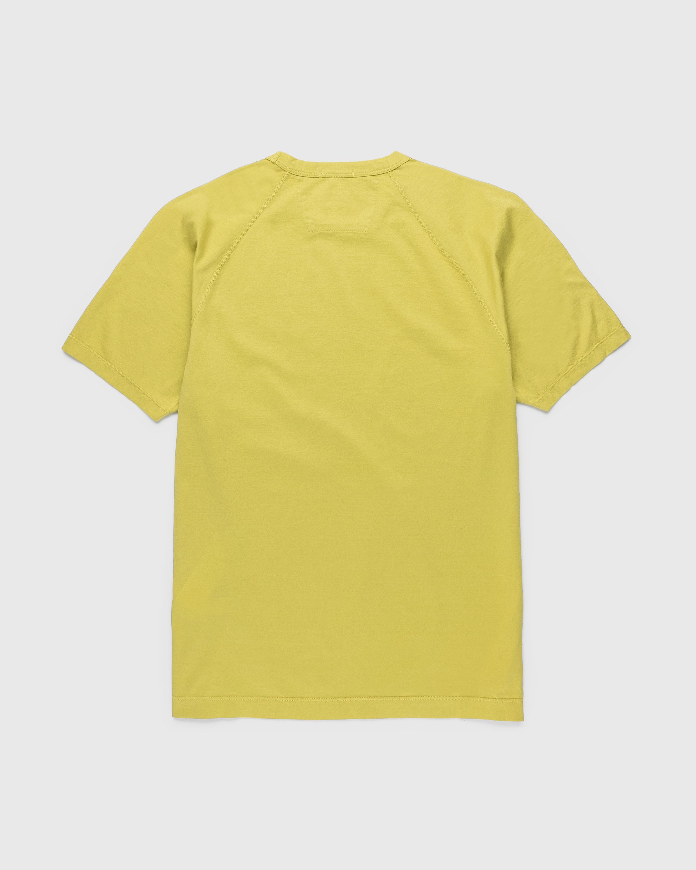 C.P. Company - Mercerized Light Jersey T-Shirt Light Golden Palm - Clothing - Green - Image 2