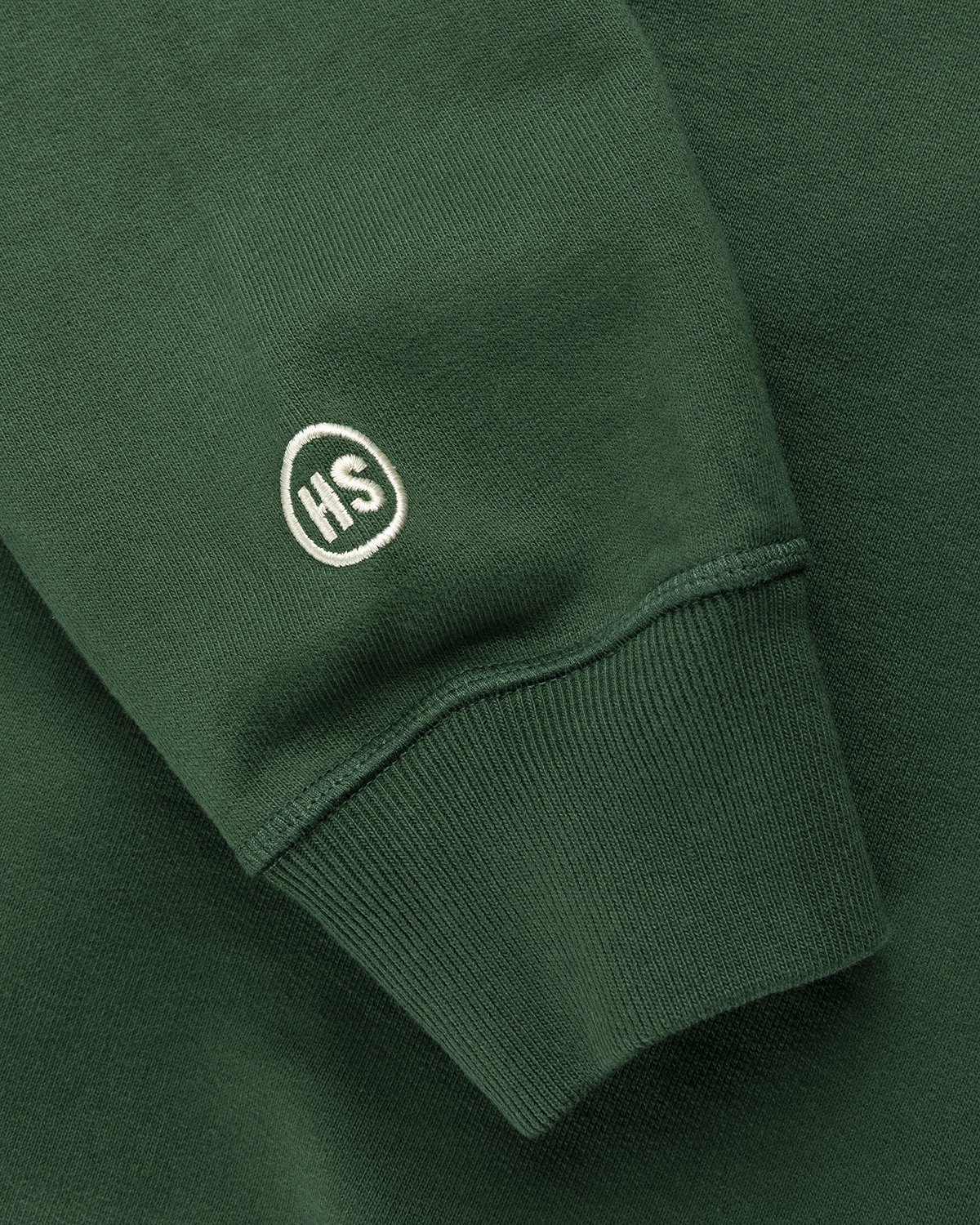 Highsnobiety - Logo Fleece Staples Crew Campus Green - Clothing - Green - Image 4