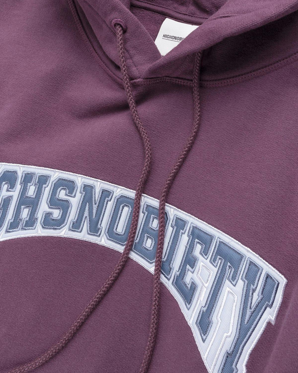 Highsnobiety - Collegiate Hoodie Purple - Clothing - Purple - Image 4