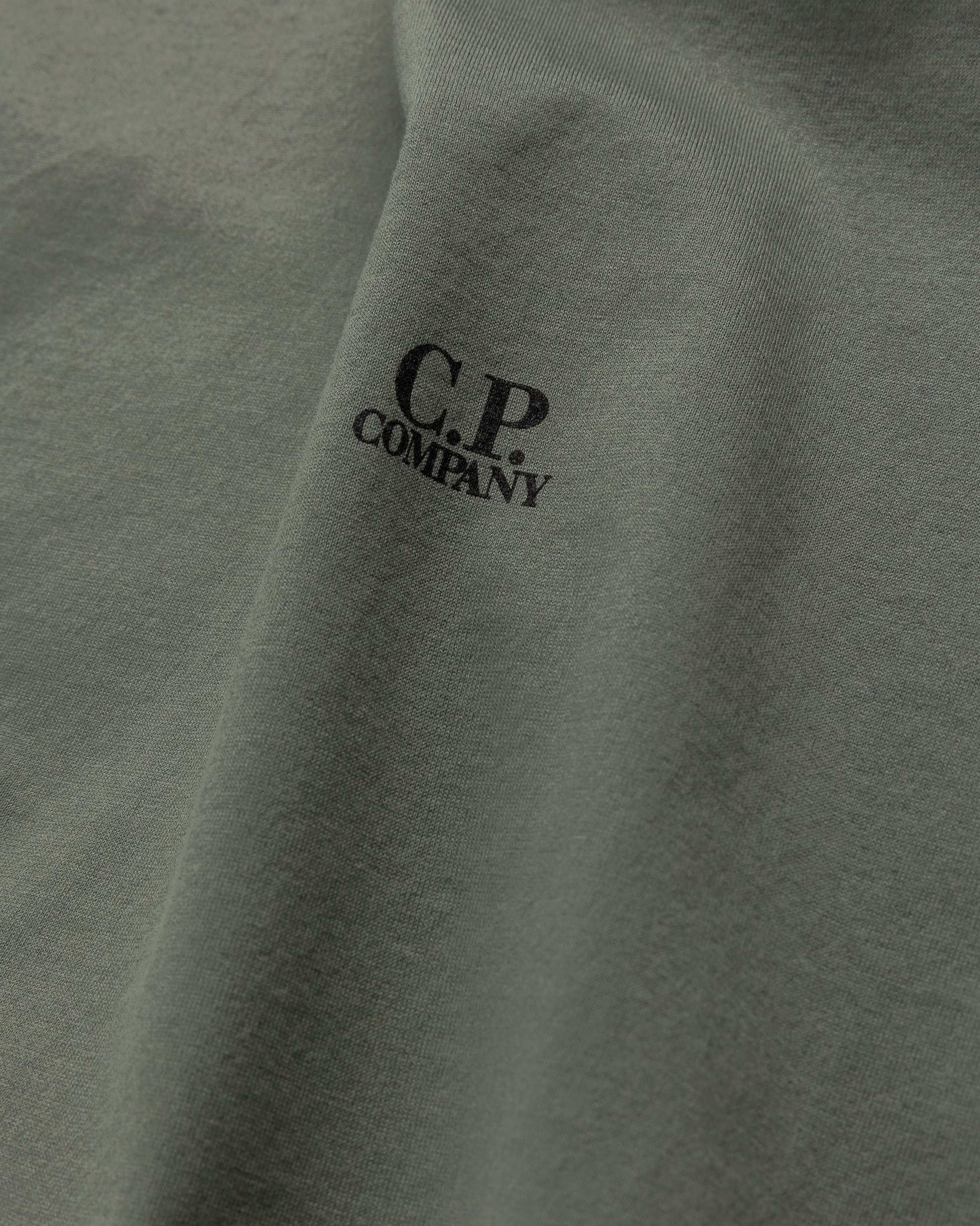 C.P. Company - Mercerized Light Jersey T-Shirt Light Thyme - Clothing - Yellow - Image 5