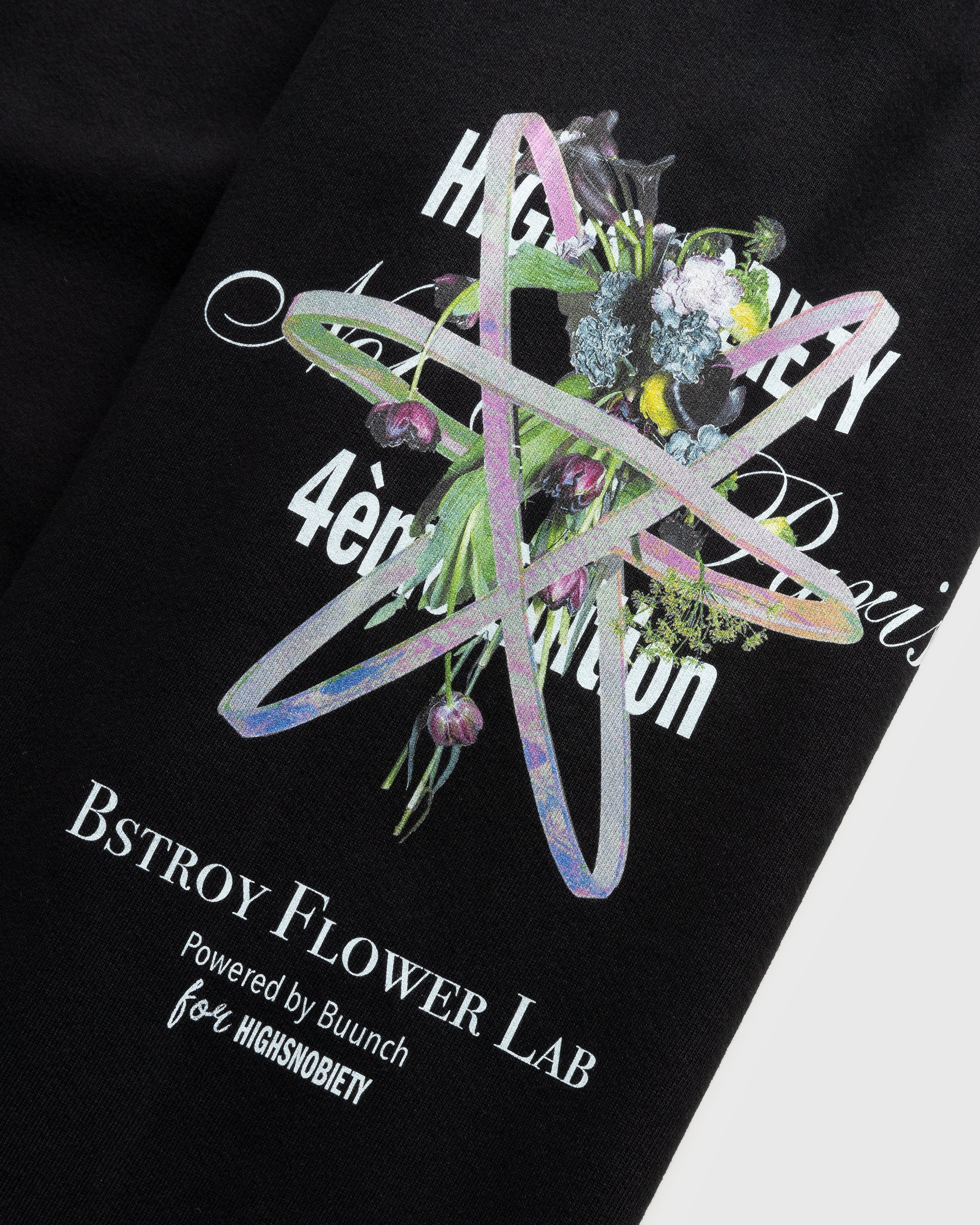 Bstroy x Highsnobiety - Not In Paris 4 Flower Sweatpants Black - Clothing - Black - Image 5