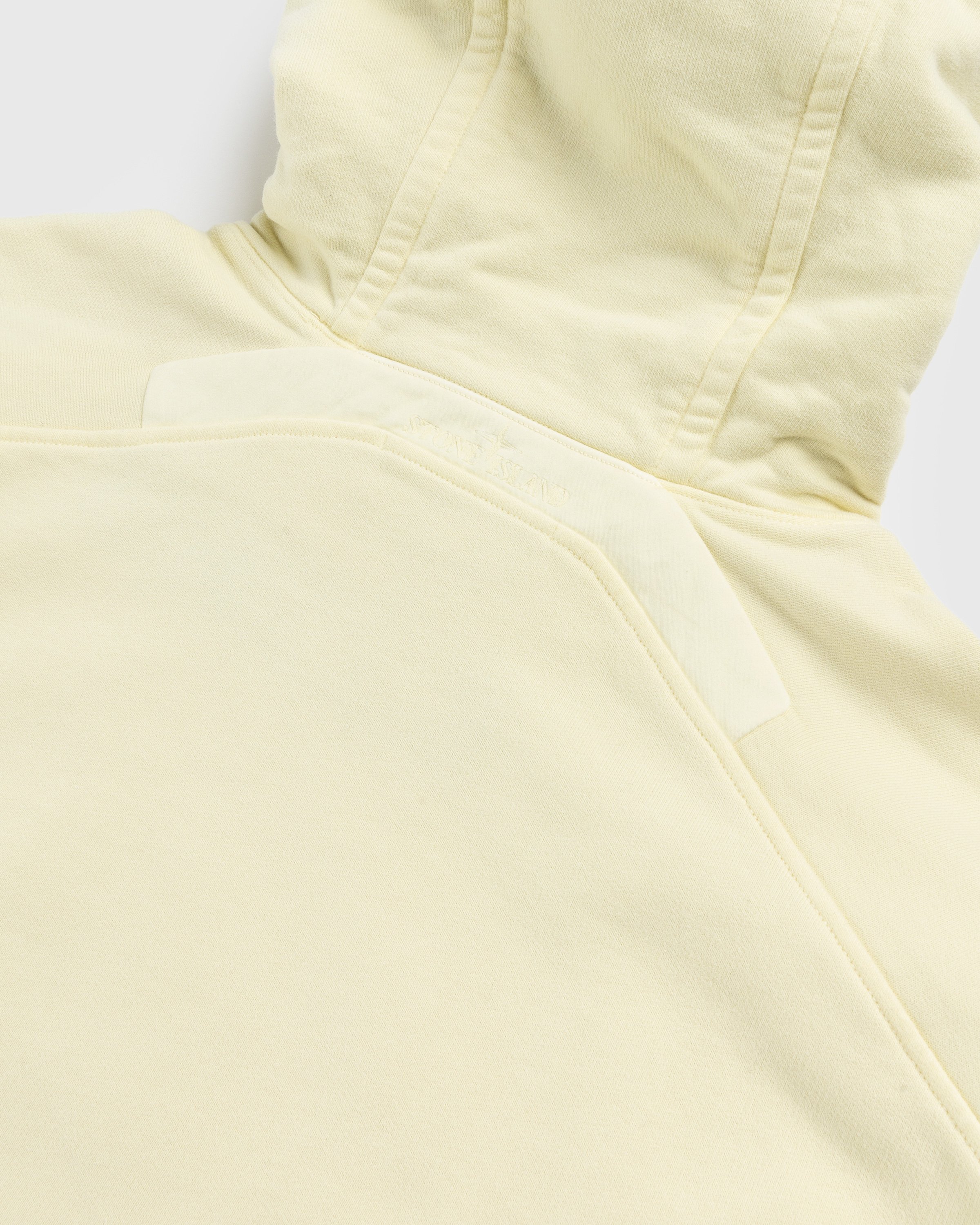 Stone Island - Garment-Dyed Fleece Hoodie Butter - Clothing - Beige - Image 4