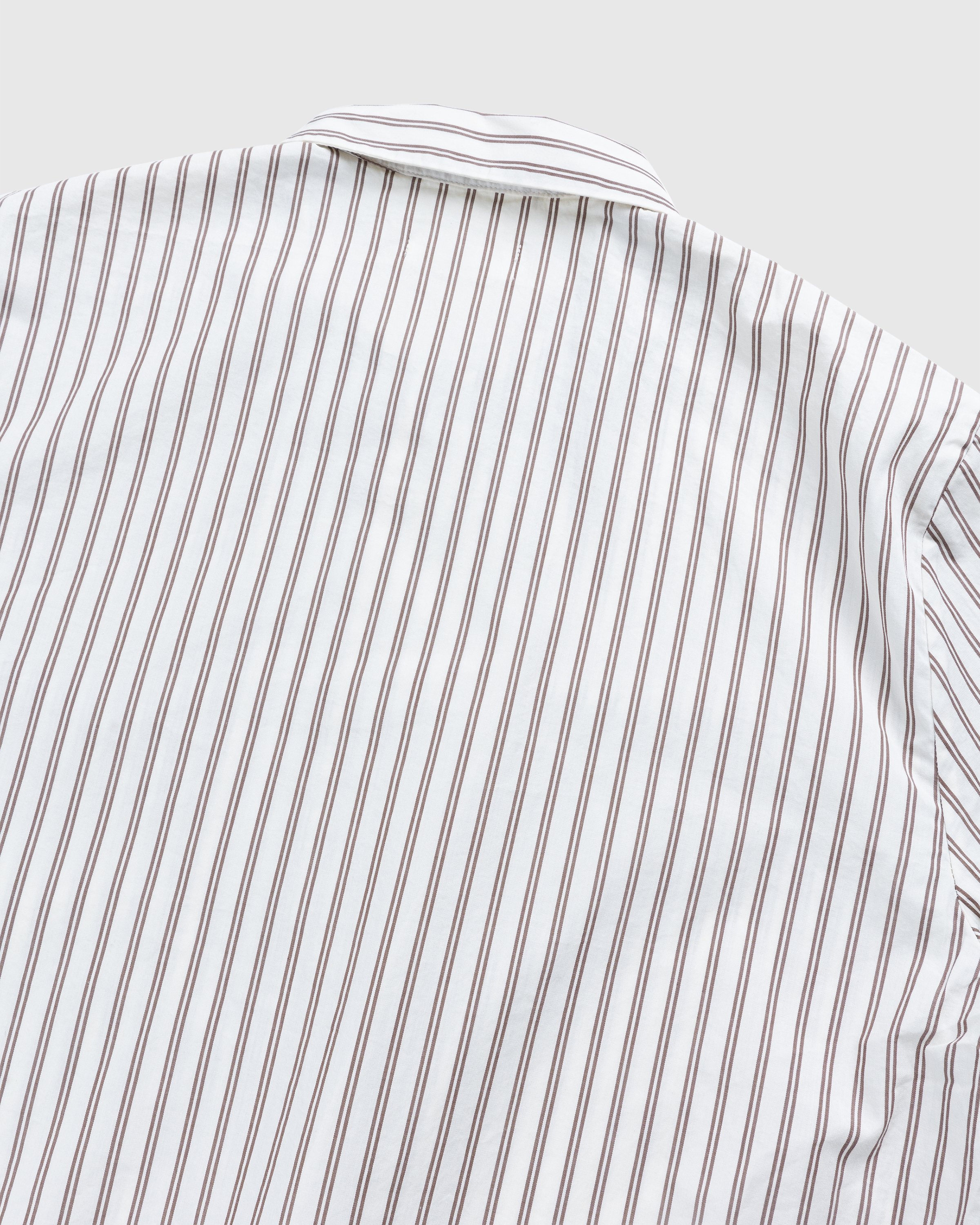 Tekla - Cotton Poplin Pyjamas Shirt Hopper Stripes - Clothing - Beige - Image 6