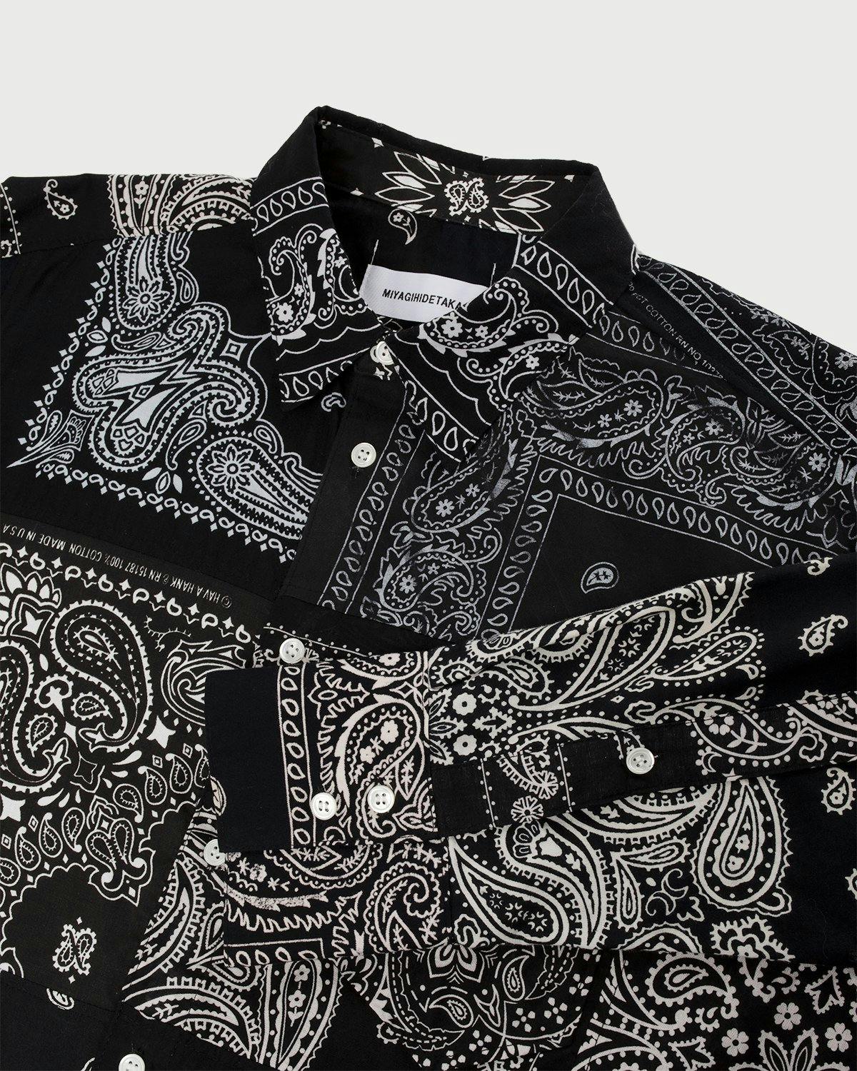 Miyagihidetaka - Bandana Shirt Black - Clothing - Black - Image 5