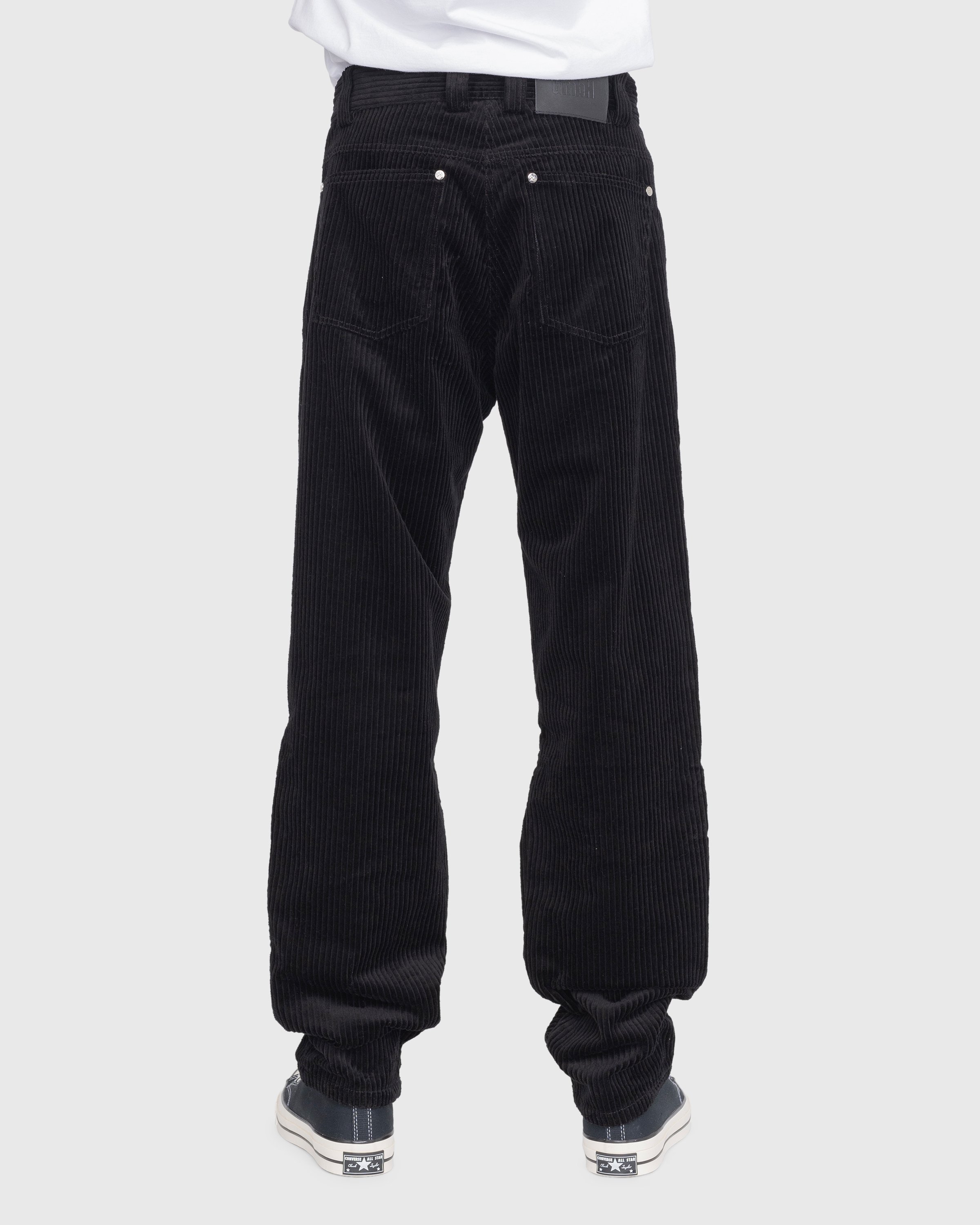 GmbH - Bekir Cargo Trousers With Double Zips Black Corduroy - Clothing - Black - Image 4