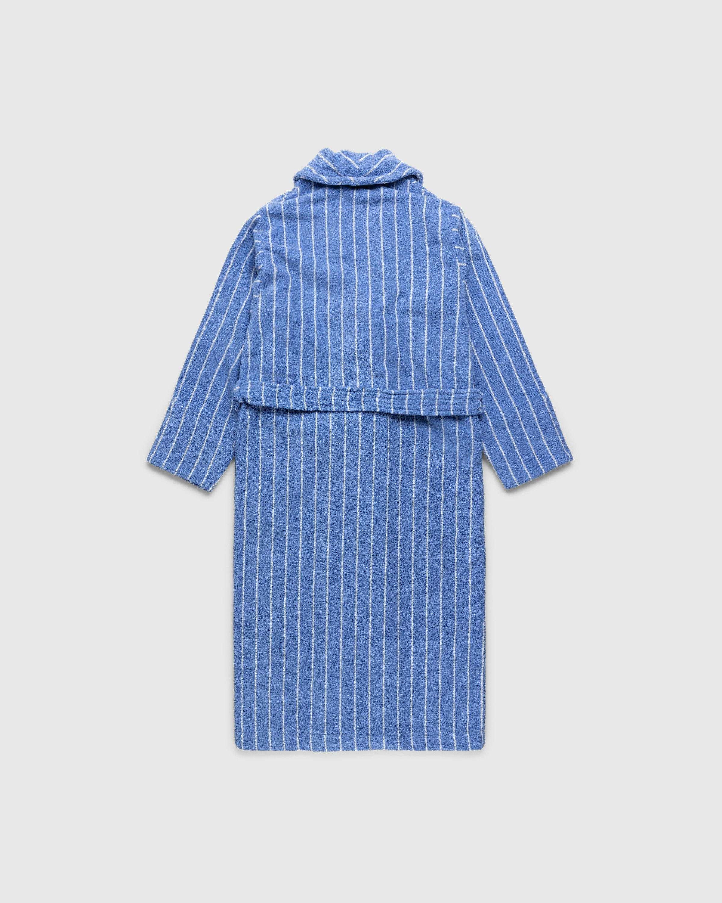 Tekla - Classic Bathrobe Striped Marseille - Lifestyle - Blue - Image 2