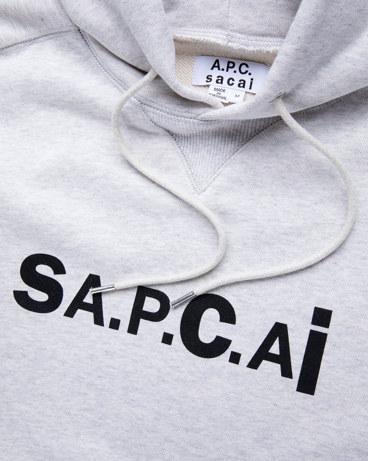 A.P.C. x Sacai - Taiyo Hoodie Light Grey - Clothing - Grey - Image 3