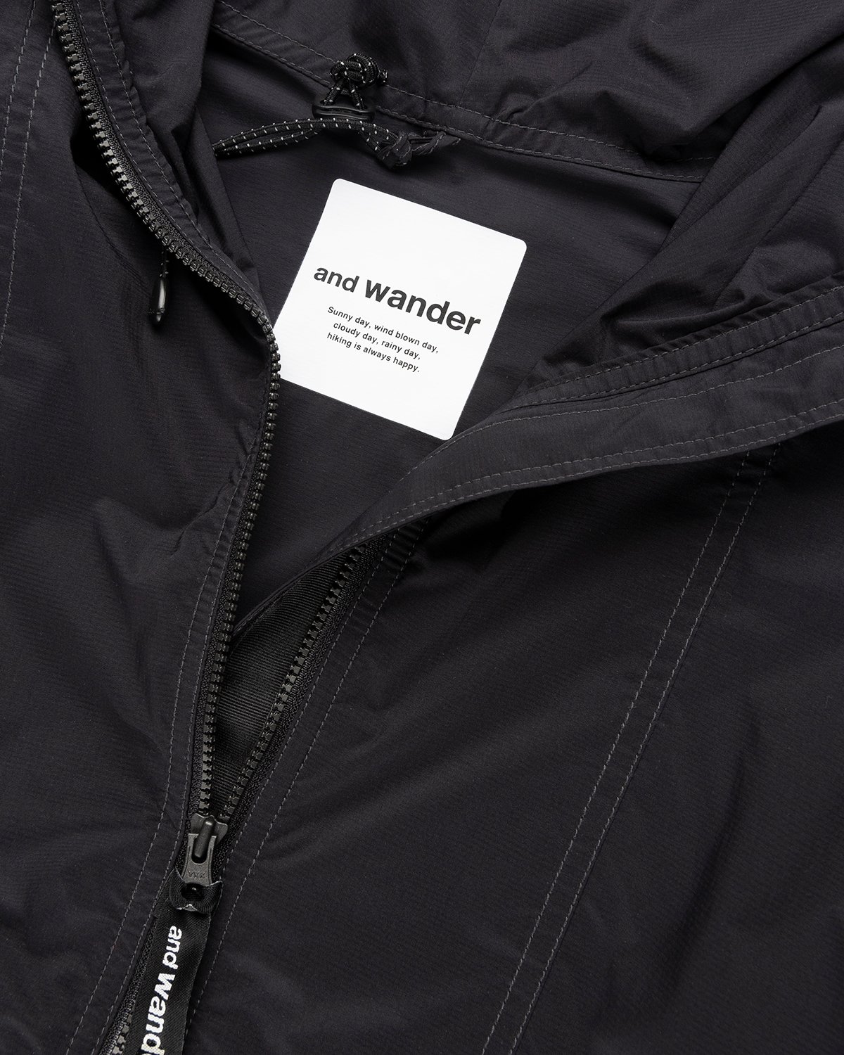 And Wander - Pertex Wind Jacket Black - Clothing - Black - Image 4