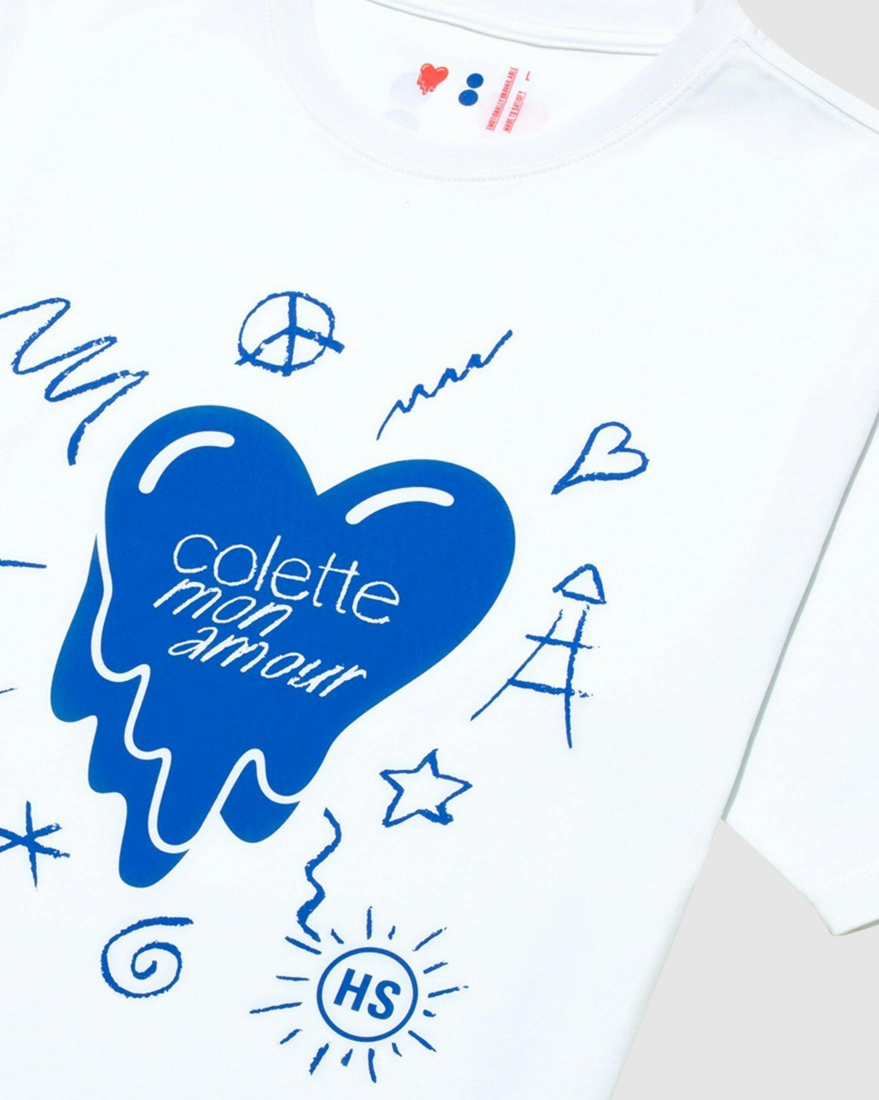 Colette Mon Amour - EU White Heart T-Shirt - Clothing - White - Image 3