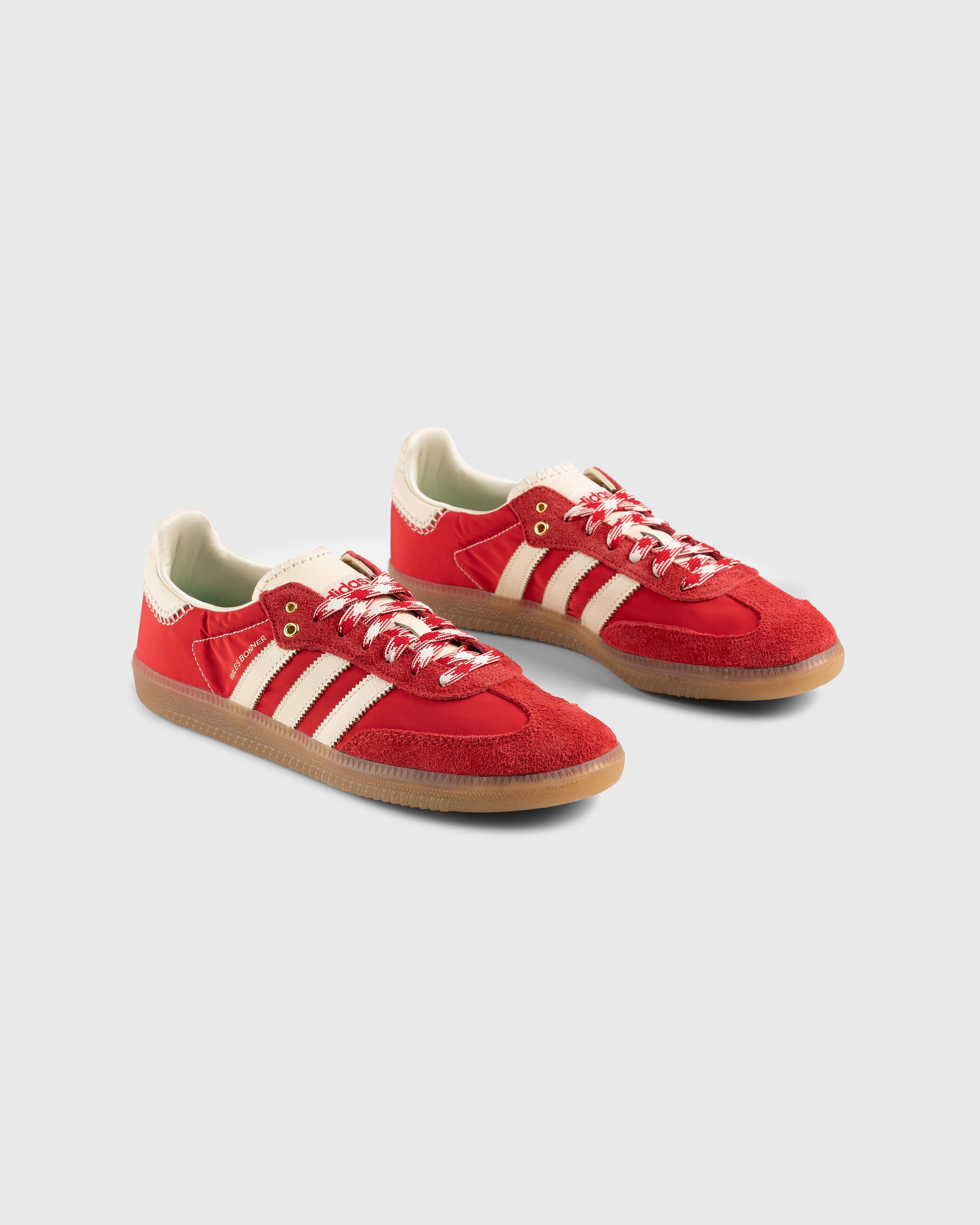Adidas x Wales Bonner - WB Samba Scarlet/Ecru Tint/Scarlet - Footwear - Red - Image 4