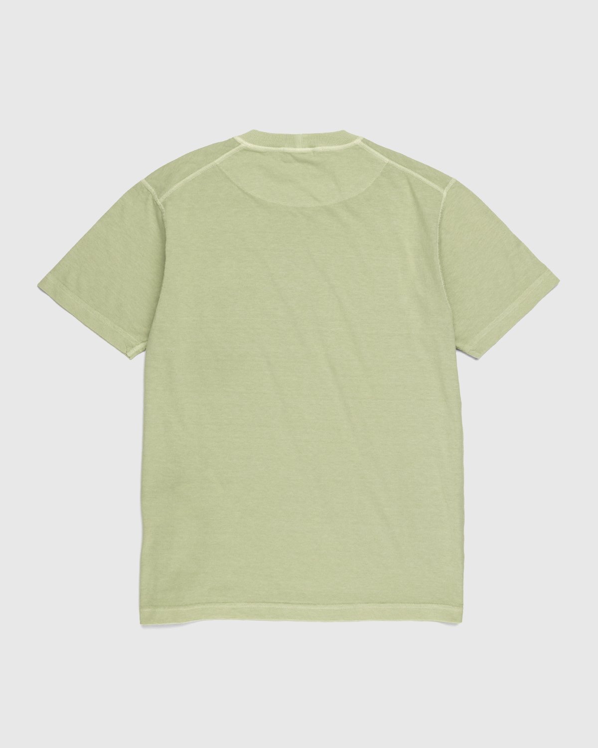 Stone Island - 23757 Garment-Dyed Fissato T-Shirt Light Green - Clothing - Green - Image 2