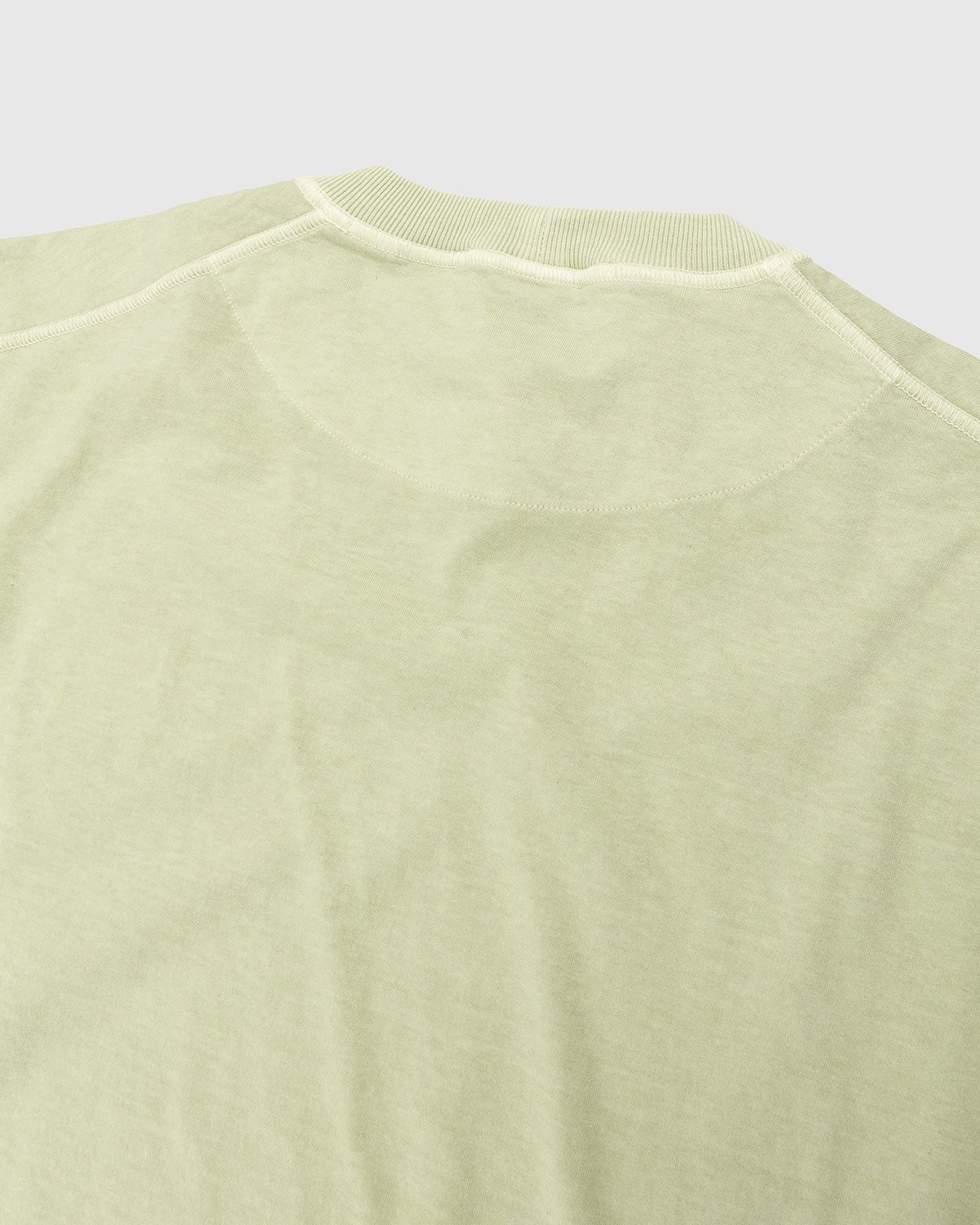 Stone Island - 23757 Garment-Dyed Fissato T-Shirt Light Green - Clothing - Green - Image 3