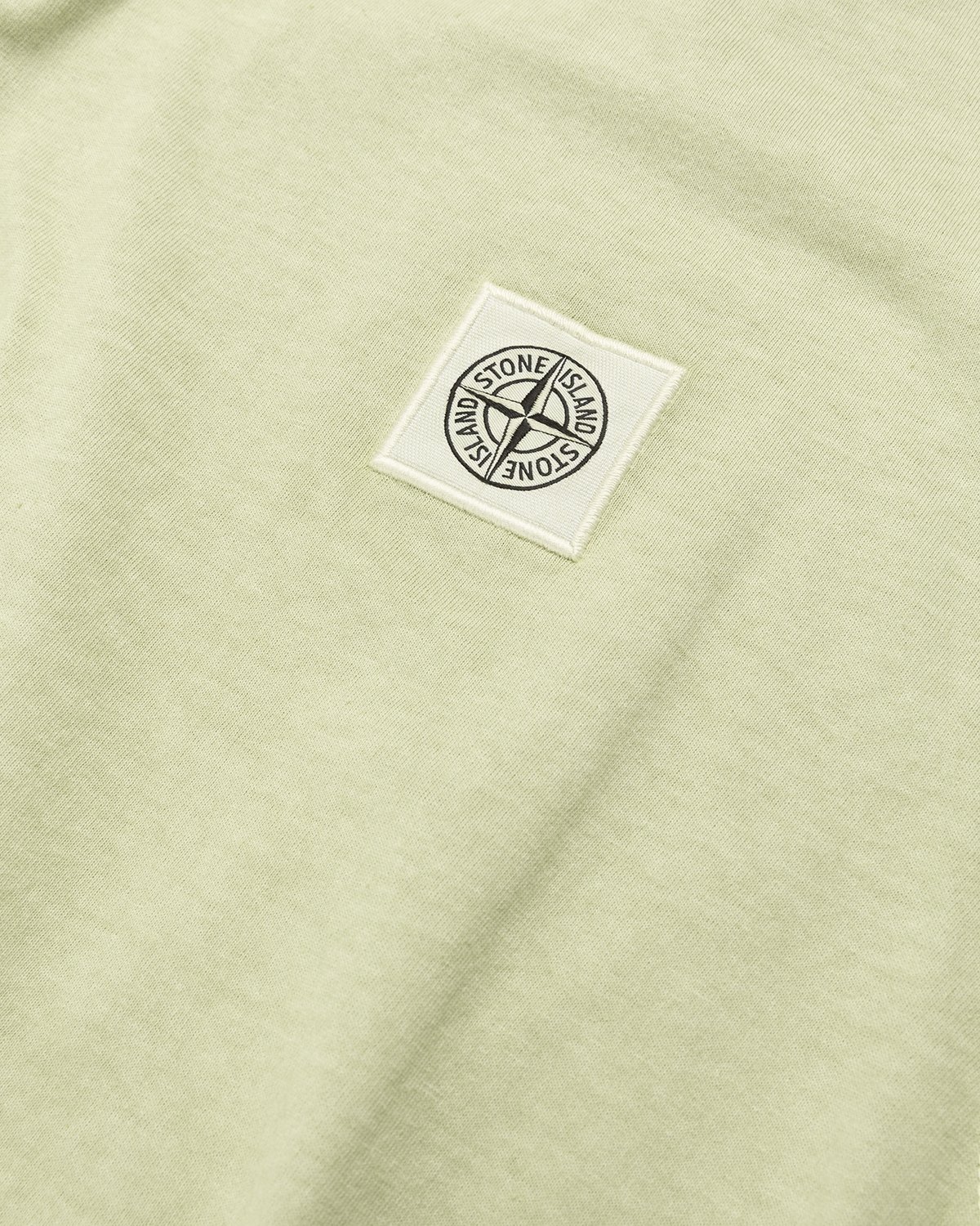 Stone Island - 23757 Garment-Dyed Fissato T-Shirt Light Green - Clothing - Green - Image 4