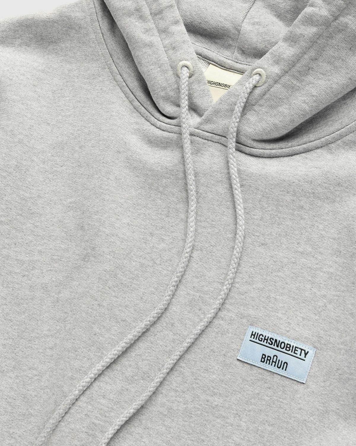 BRAUN x Highsnobiety - TS45 L450 TG60 Wandanlage Hoodie Grey - Clothing - Grey - Image 3