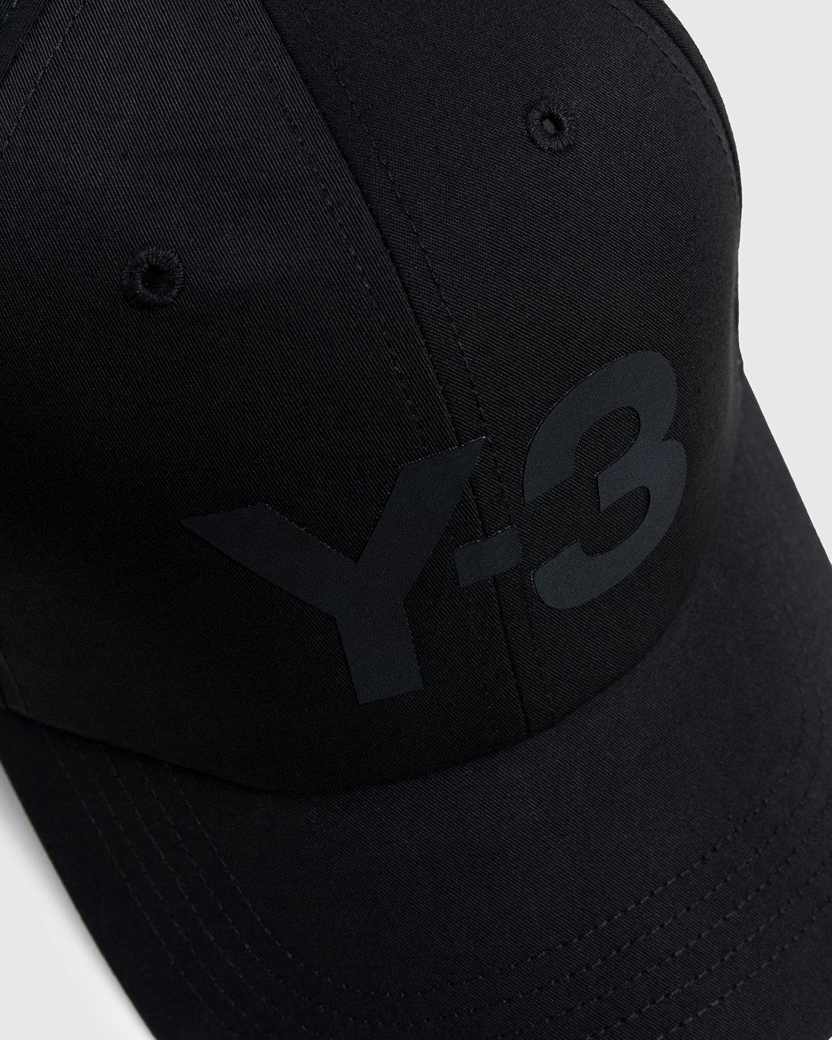 Y-3 - Logo Cap Black - Accessories - Black - Image 4