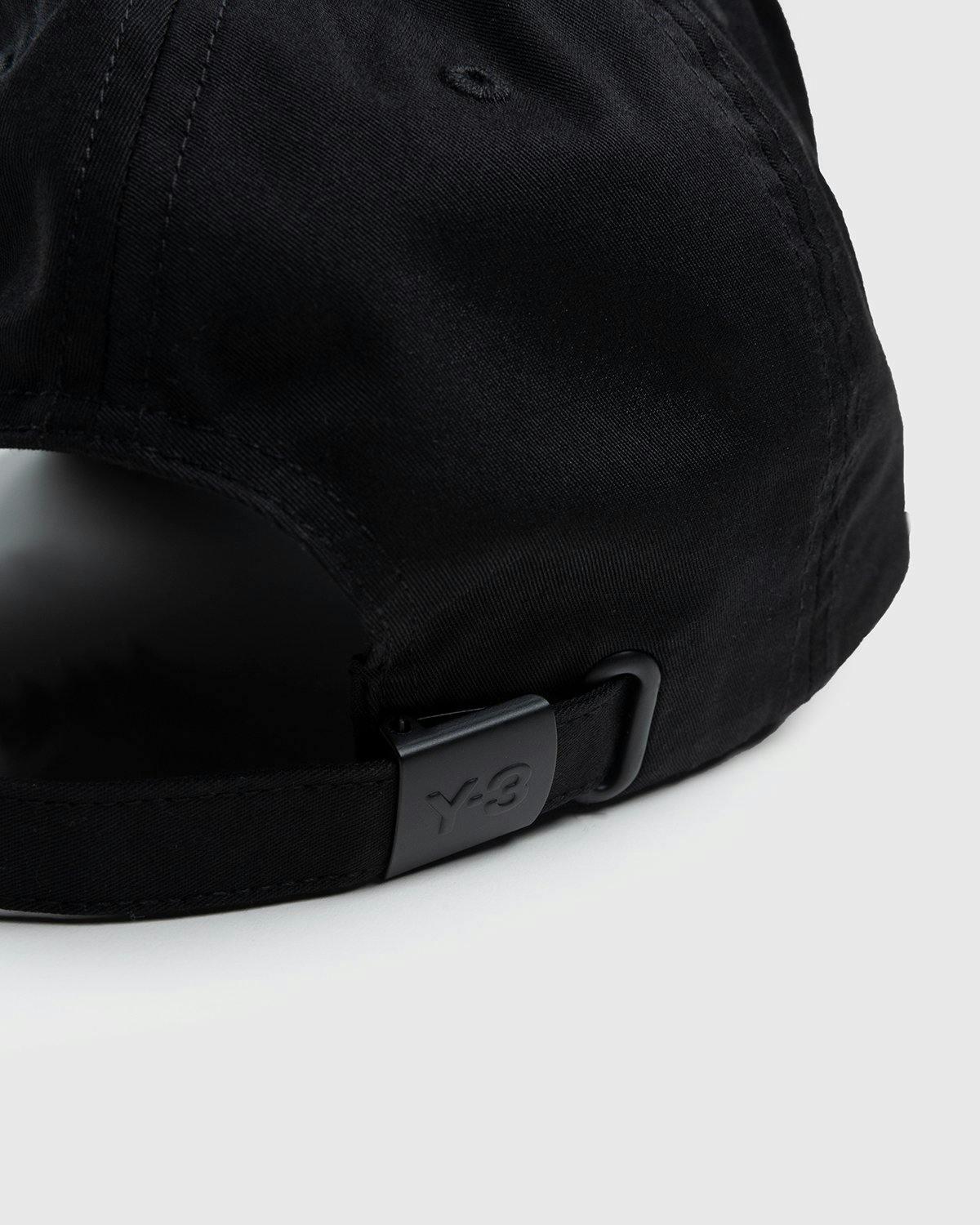 Y-3 - Logo Cap Black - Accessories - Black - Image 5