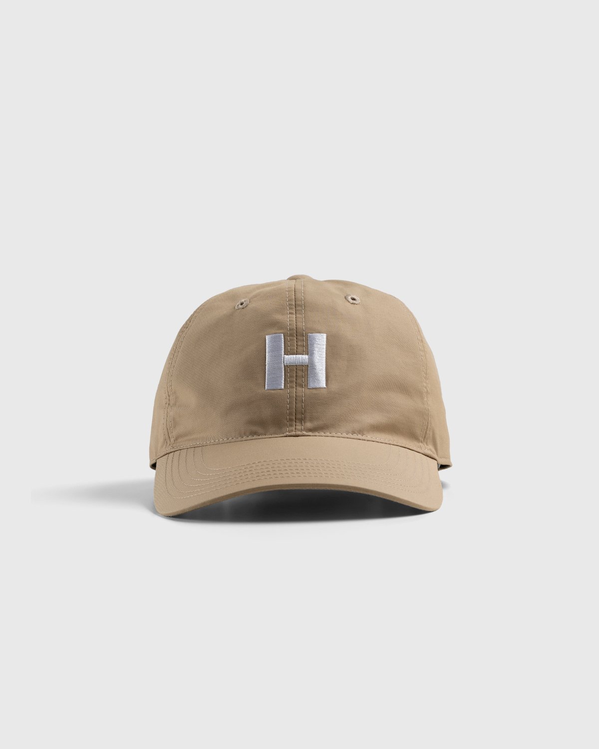 Highsnobiety - Cotton Nylon "H" Logo Cap Beige - Accessories - Beige - Image 2
