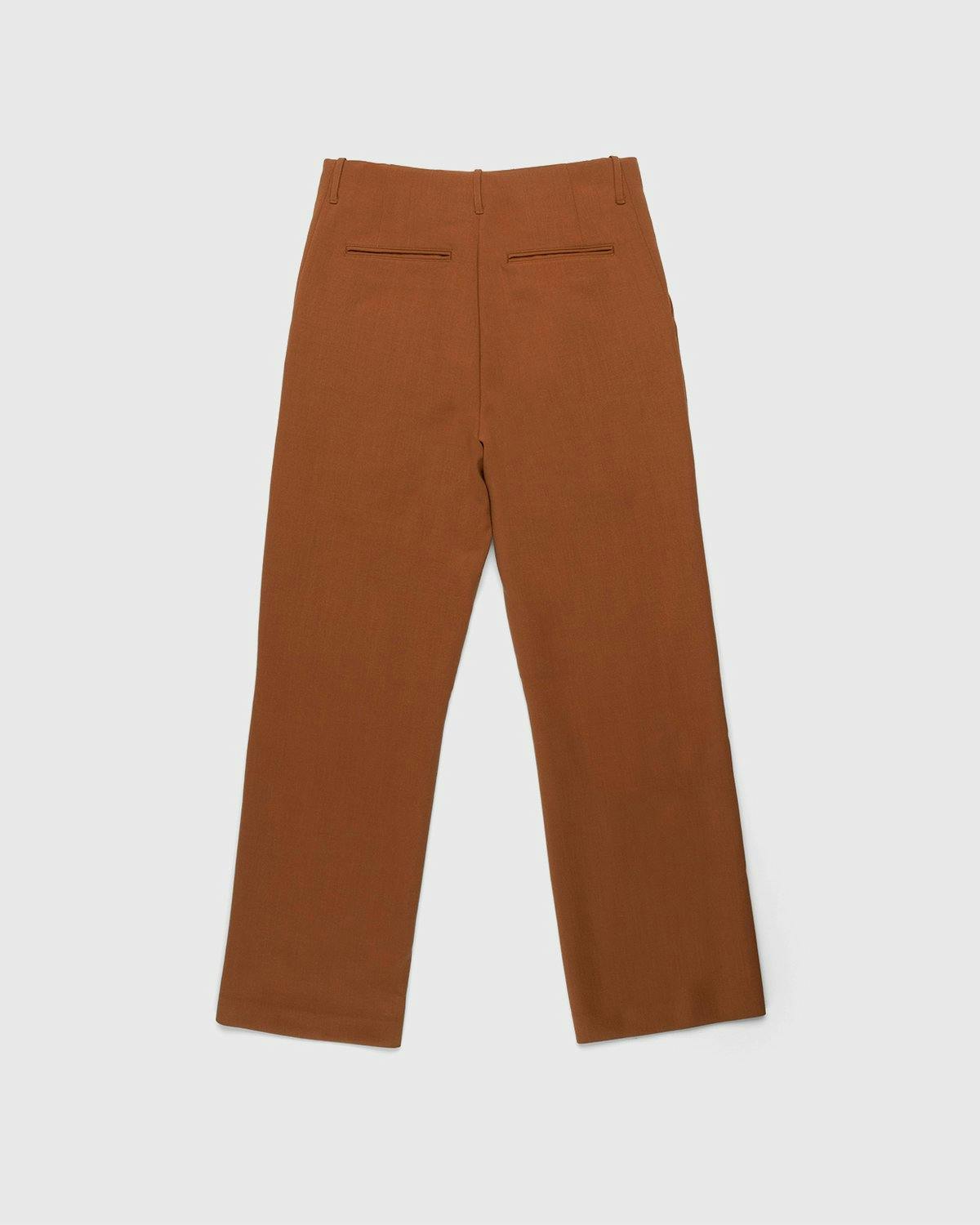 Auralee - Ultra-Fine Wool Pants Dark Orange - Clothing - Orange - Image 2