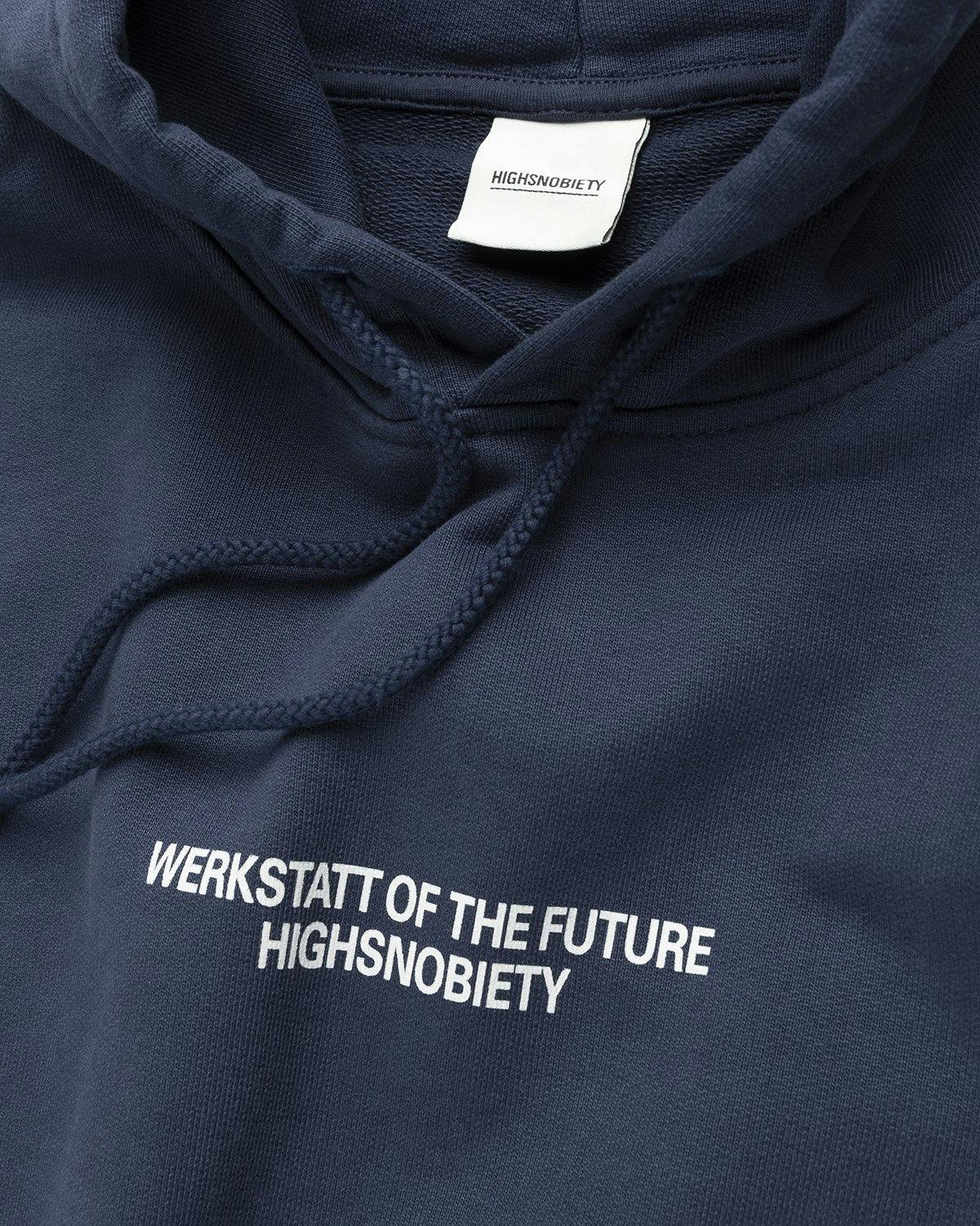 Highsnobiety - HSNB Logo Hoodie Navy - Clothing - Blue - Image 2