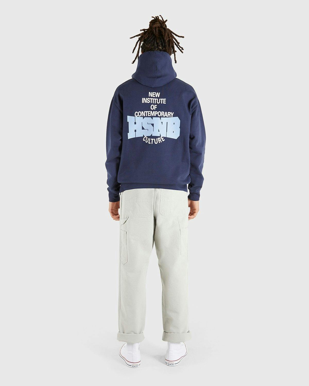 Highsnobiety - HSNB Logo Hoodie Navy - Clothing - Blue - Image 6