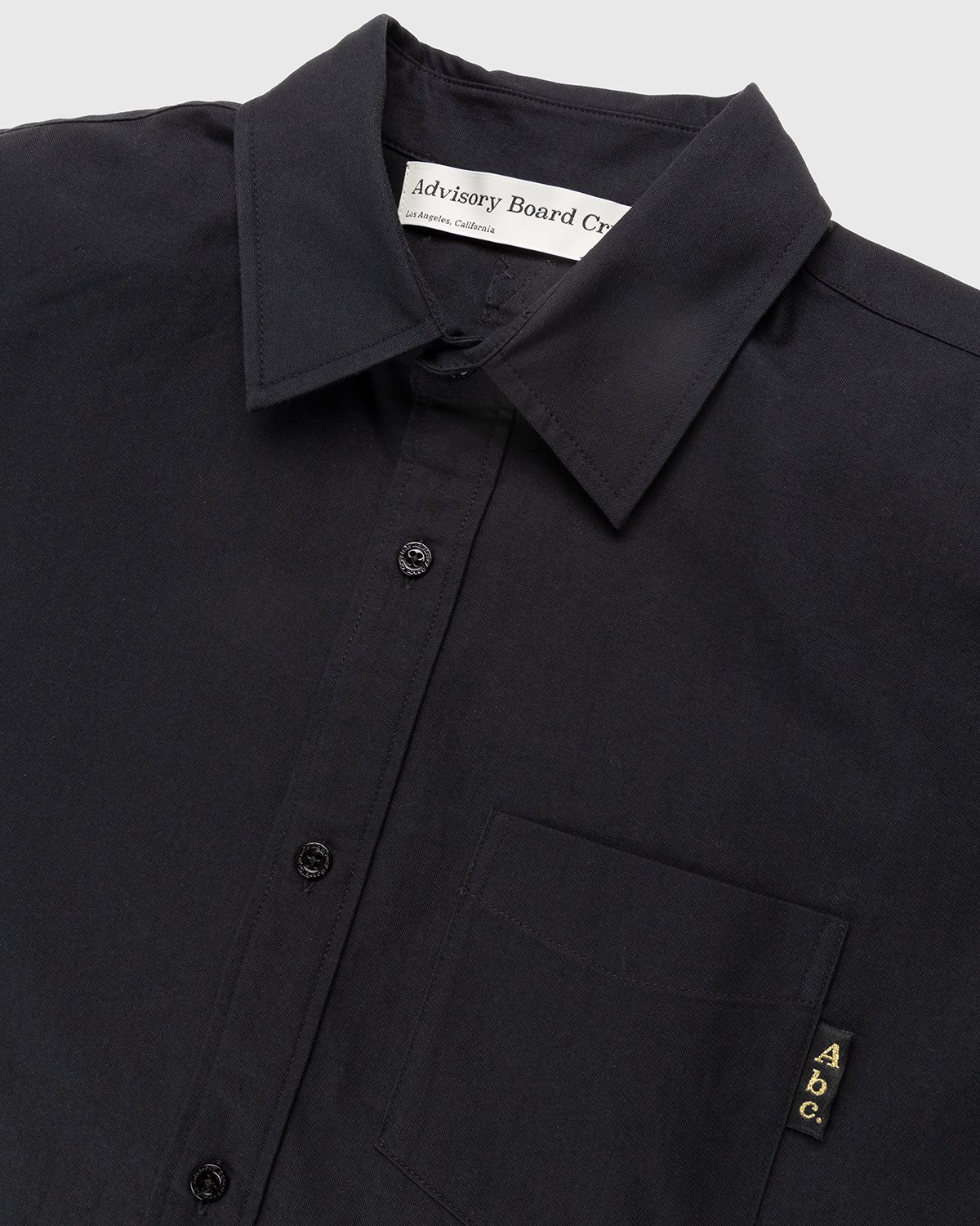 Abc. - Oxford Woven Shirt Anthracite - Clothing - Black - Image 4