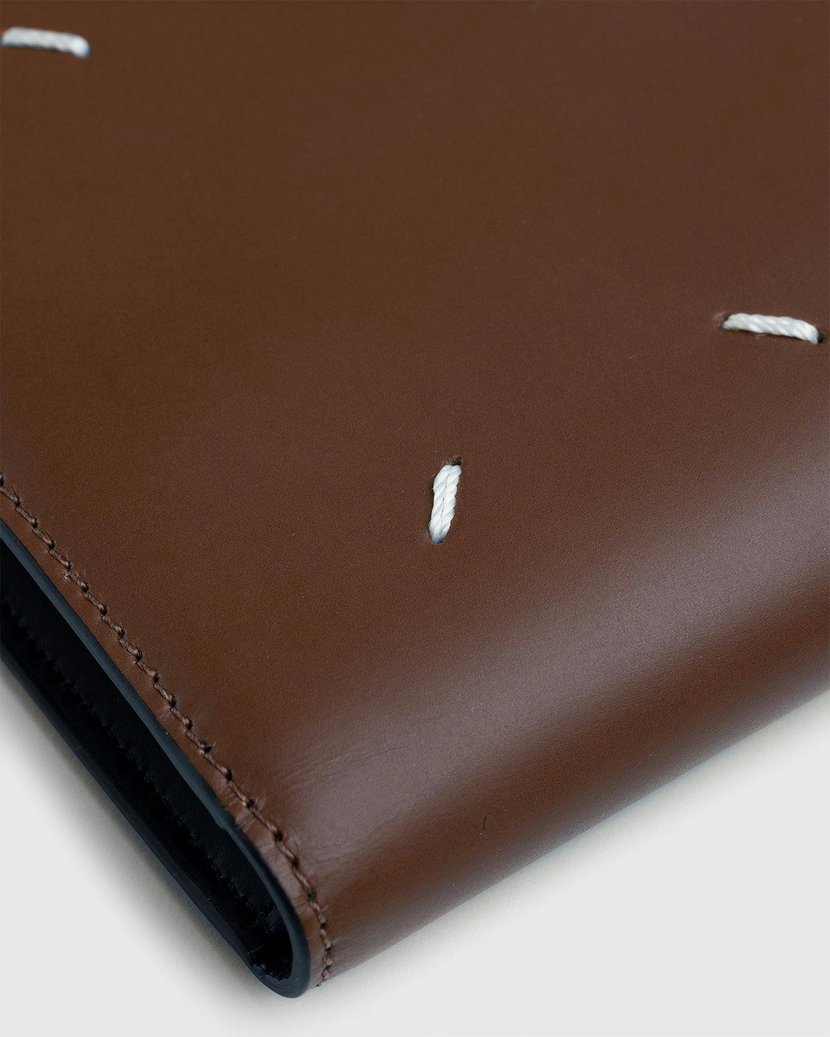Maison Margiela - Leather Wallet Brown - Accessories - Brown - Image 4
