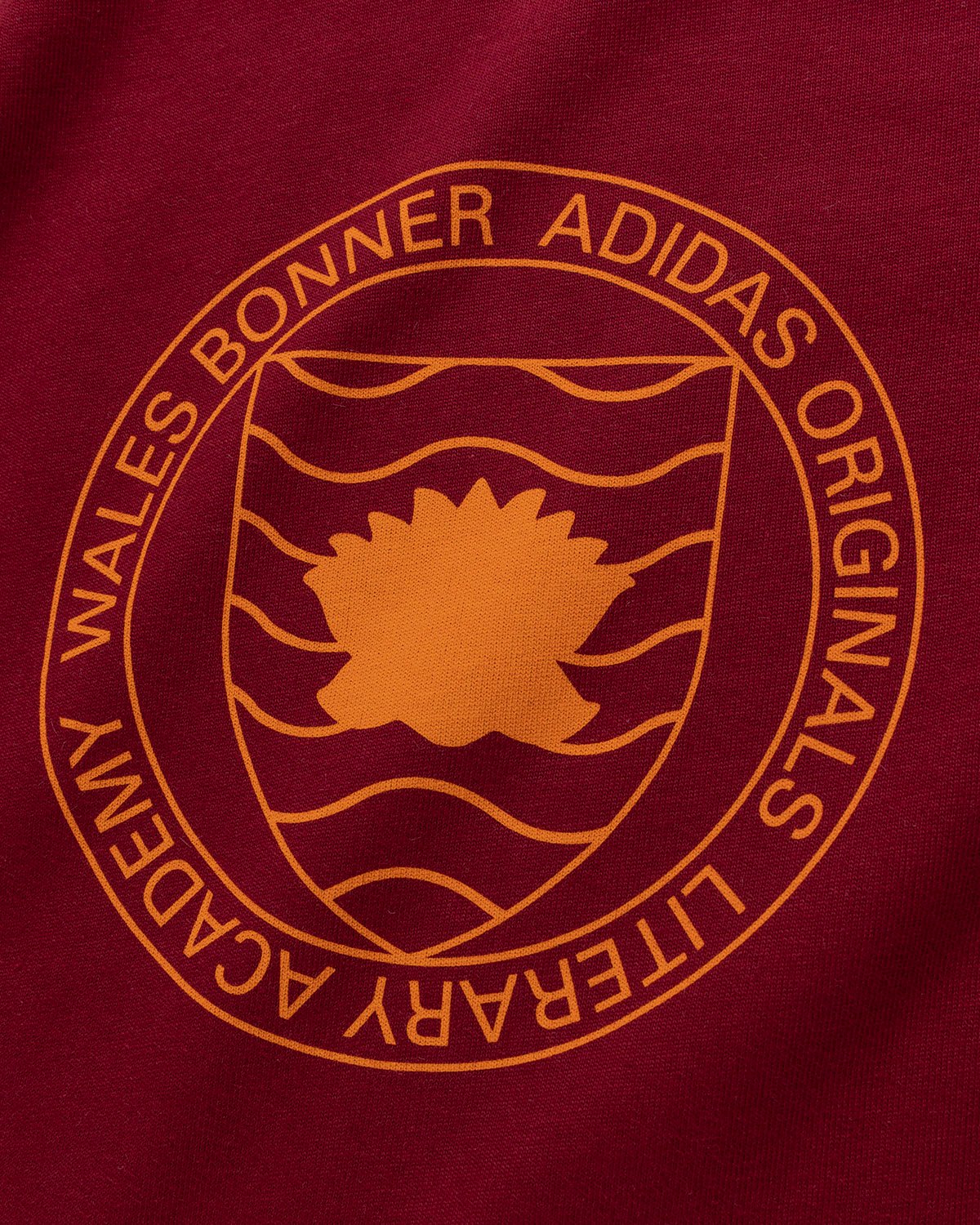 Adidas x Wales Bonner - Collegiate Longsleeve Burgundy - Clothing - Red - Image 7