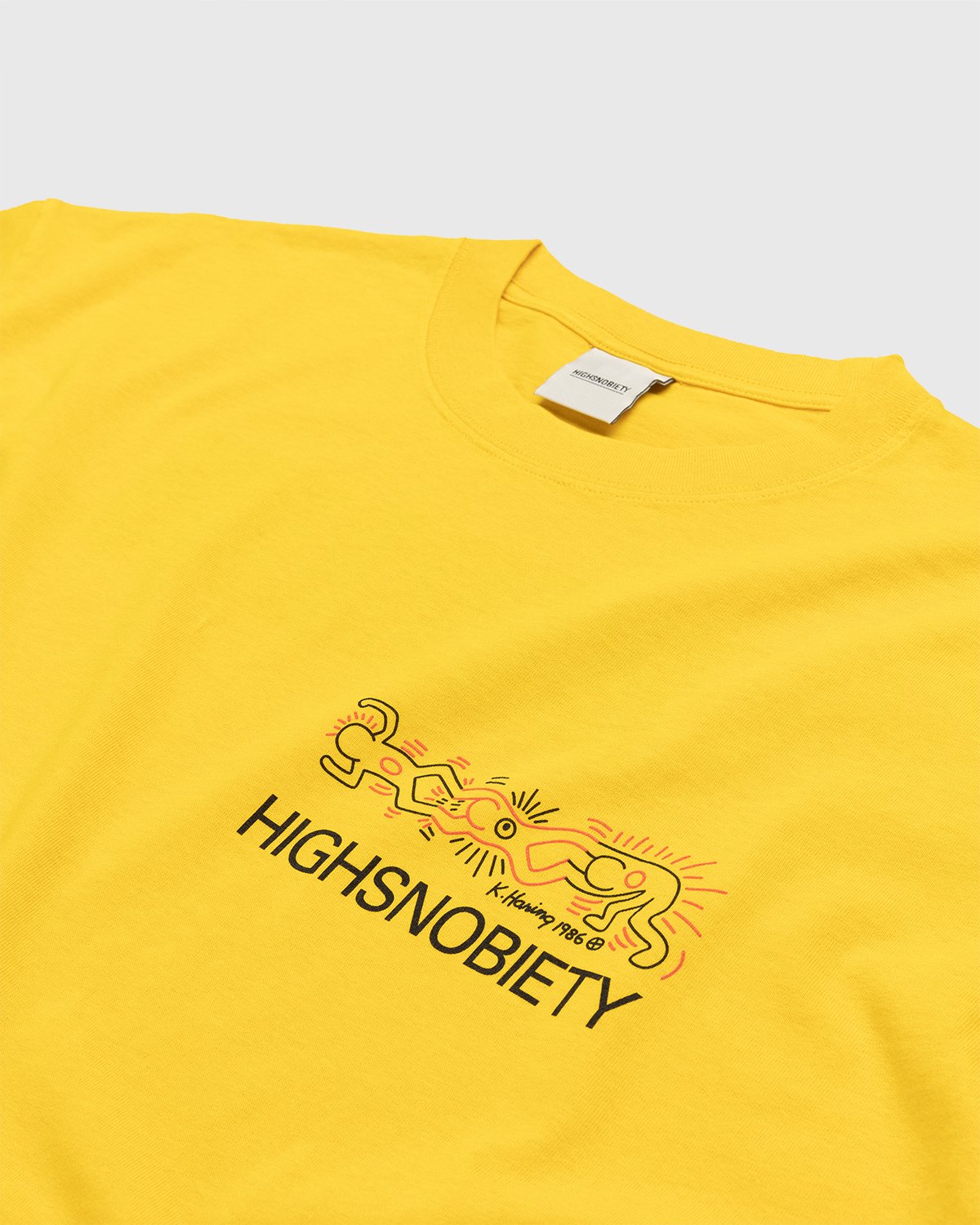 Highsnobiety - Keith Haring Longsleeve Yellow - Clothing - Yellow - Image 3