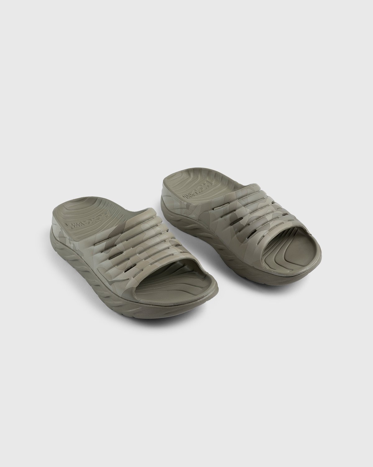 HOKA - ORA Recovery Slide Dune / Oxford Tan - Footwear - Green - Image 3