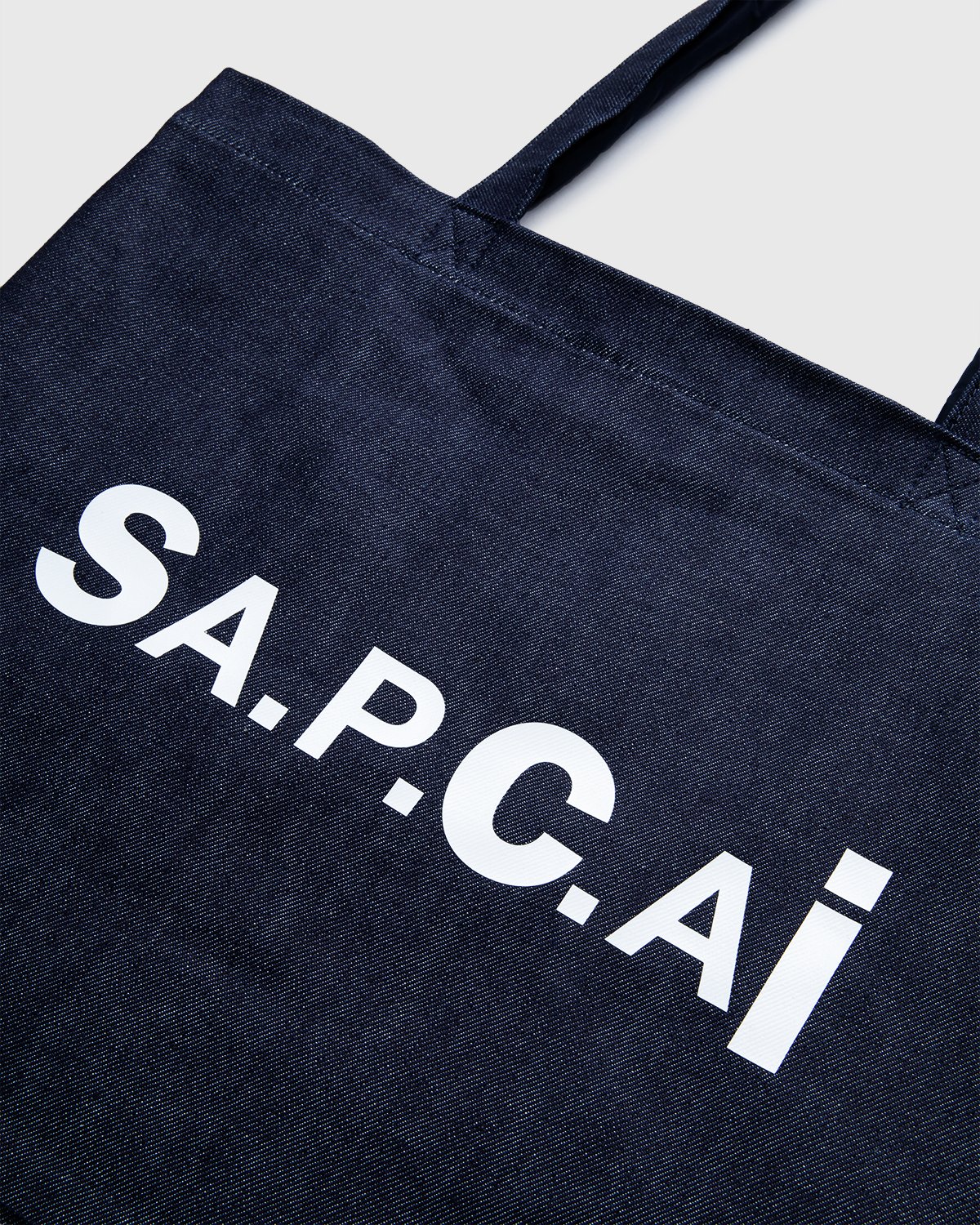 A.P.C. x Sacai - Shopping Bag Candy Dark Navy - Tote Bags - Blue - Image 6