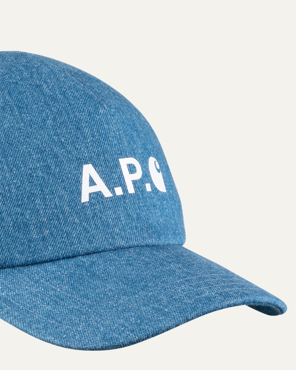 A.P.C. x Carhartt WIP - Cameron Baseball Cap Indigo - Caps - Blue - Image 4