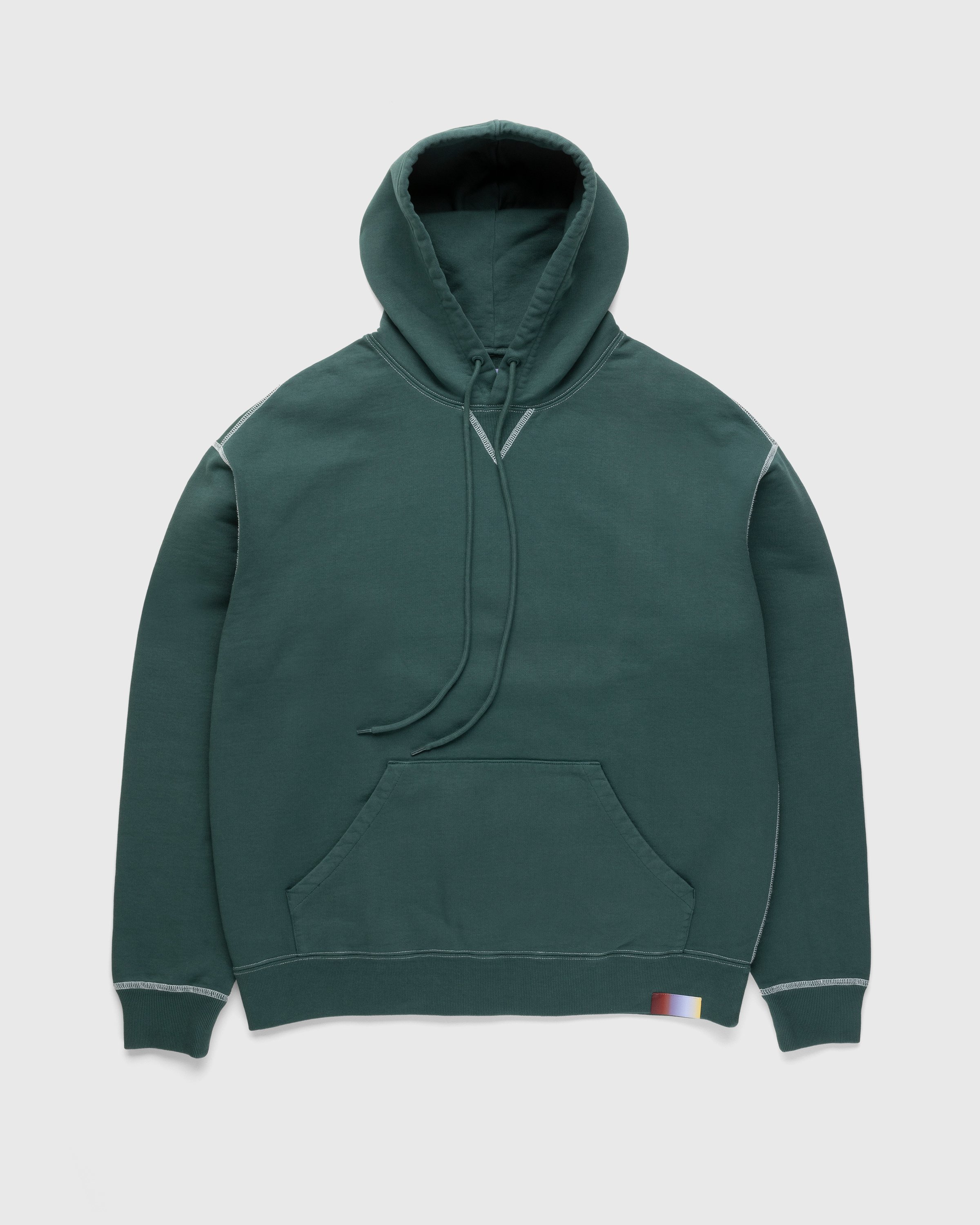Highsnobiety - Garment Dyed Hoodie Green - Clothing - Green - Image 1