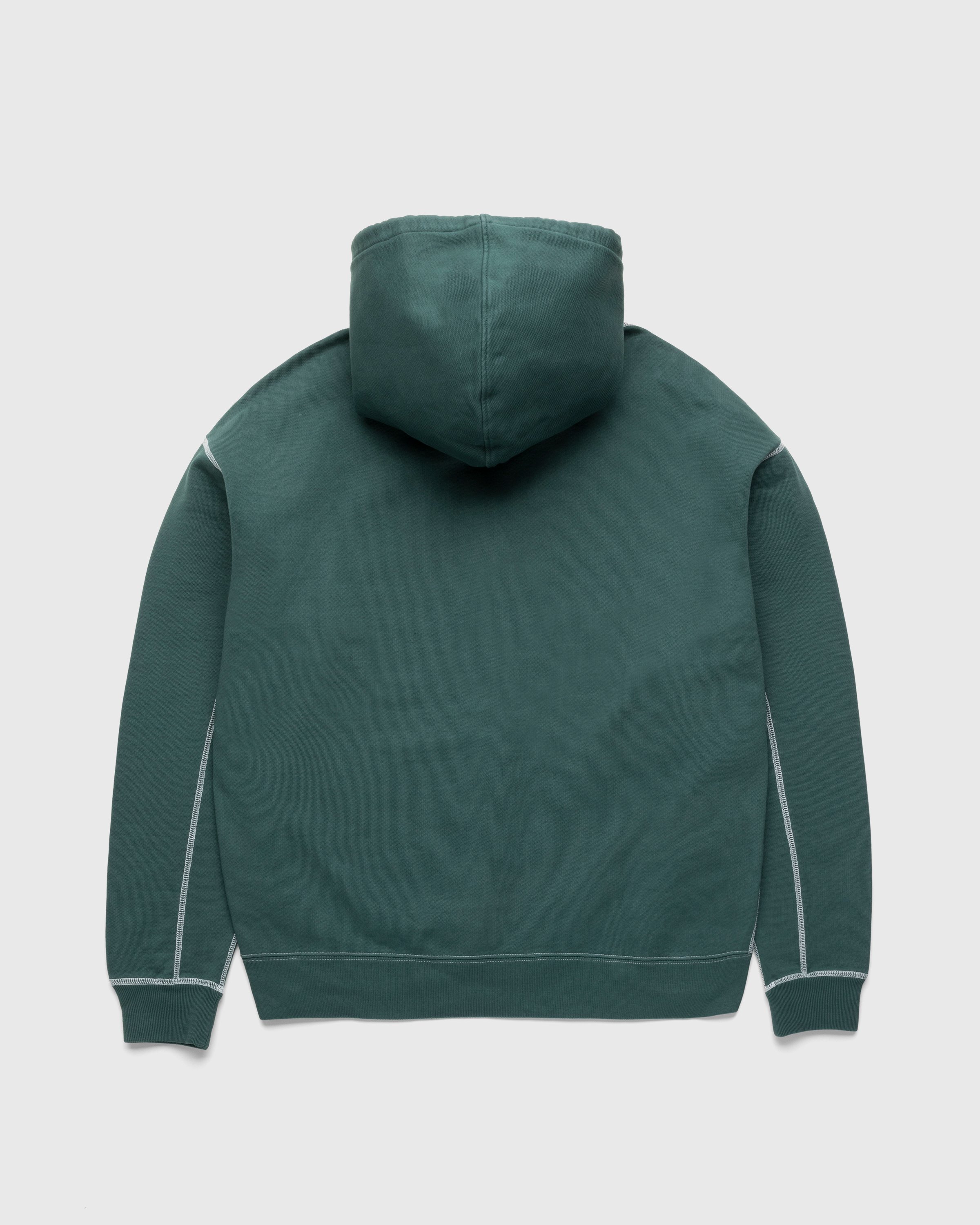 Highsnobiety - Garment Dyed Hoodie Green - Clothing - Green - Image 2