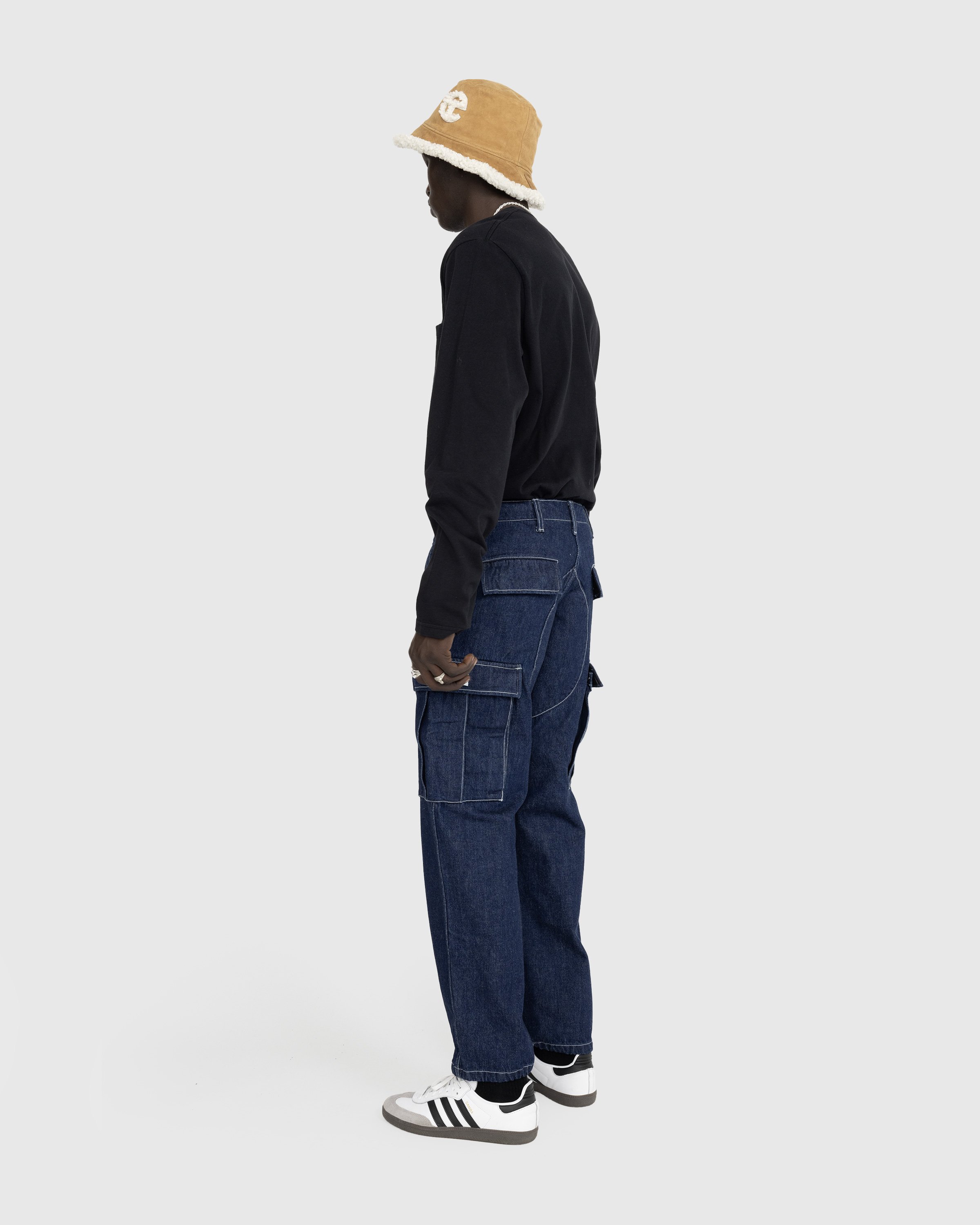 Human Made - Denim Cargo Pants Indigo - Clothing - Blue - Image 4