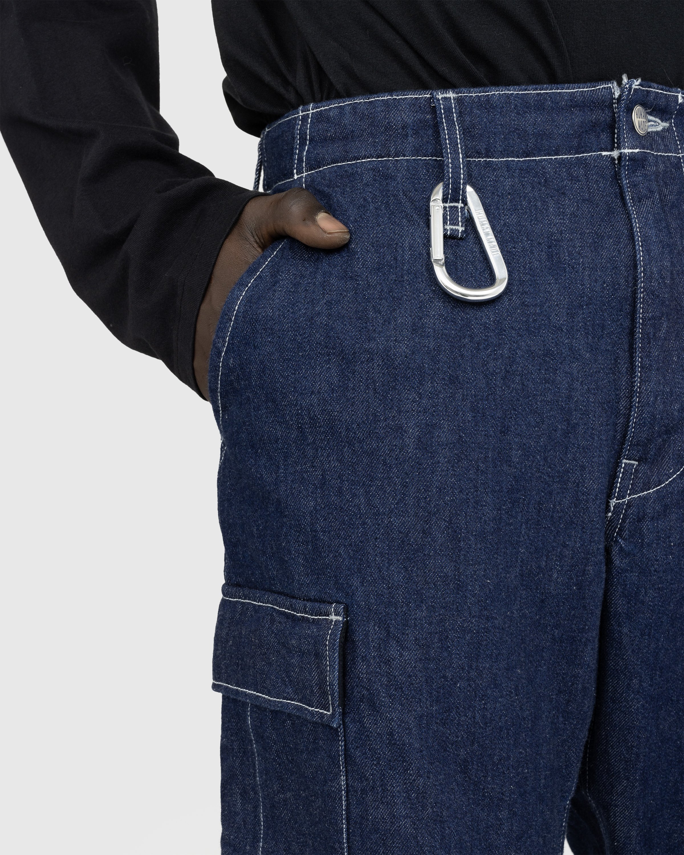 Human Made - Denim Cargo Pants Indigo - Clothing - Blue - Image 5