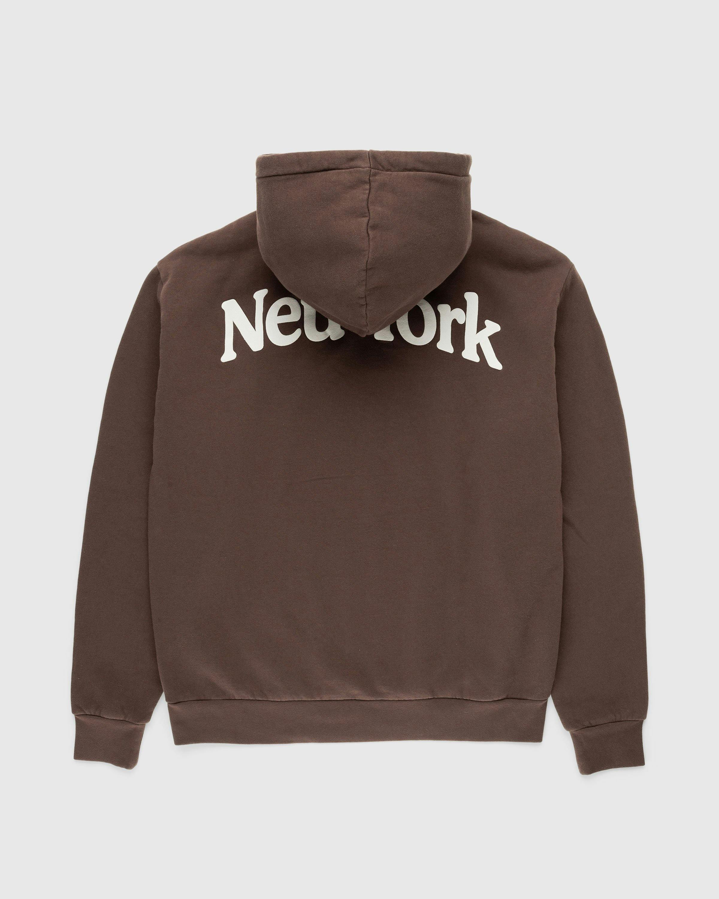 Highsnobiety - Neu York Brown Hoodie - Clothing - Black - Image 1