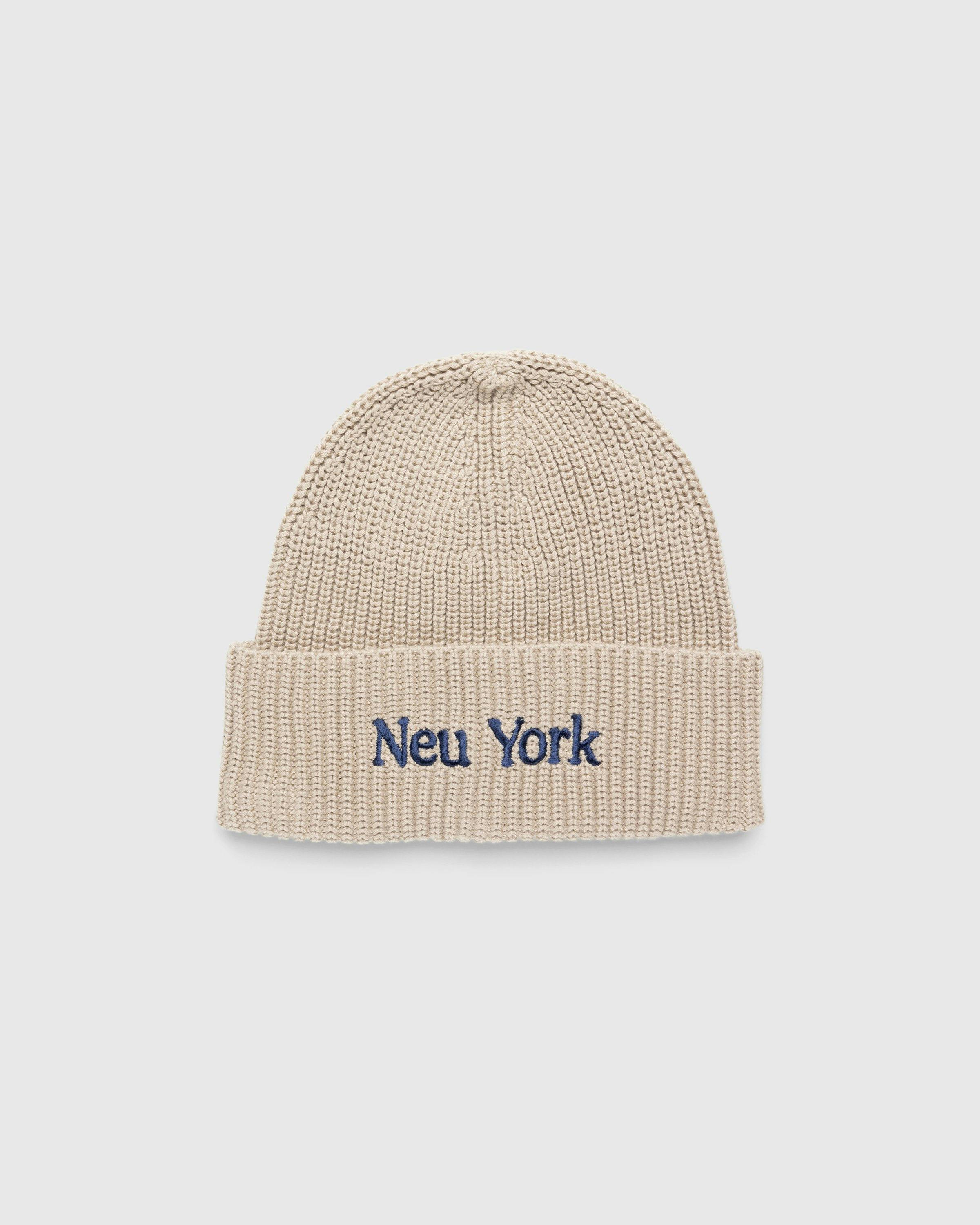 Highsnobiety - Neu York Beige Beanie - Accessories - Beige - Image 1