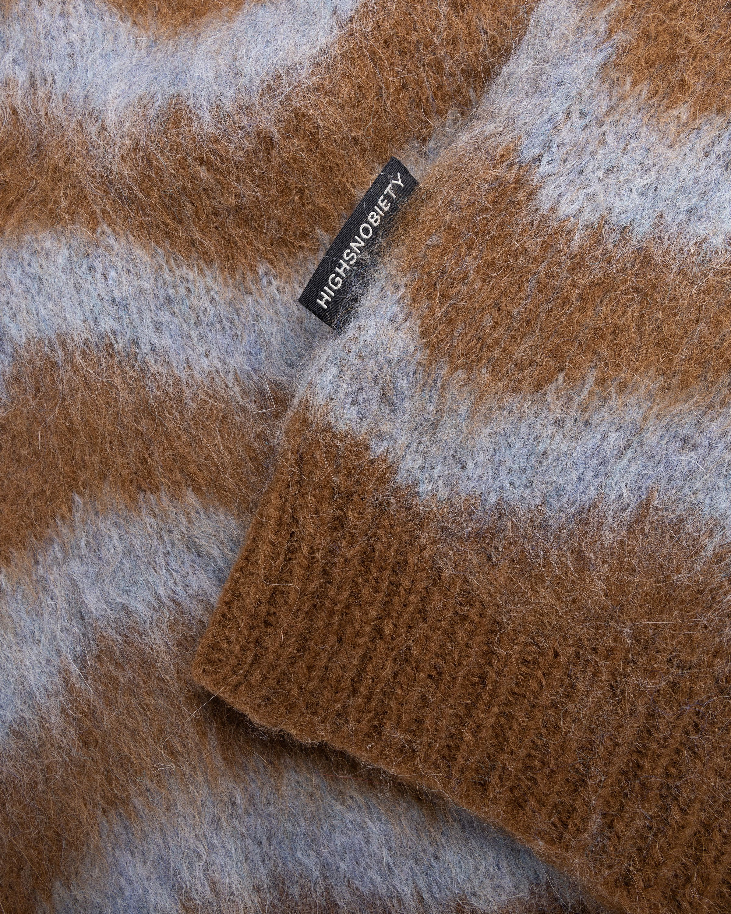 Highsnobiety HS05 - Alpaca Fuzzy Wave Sweater Vest Light Blue/Brown - Clothing - Multi - Image 7