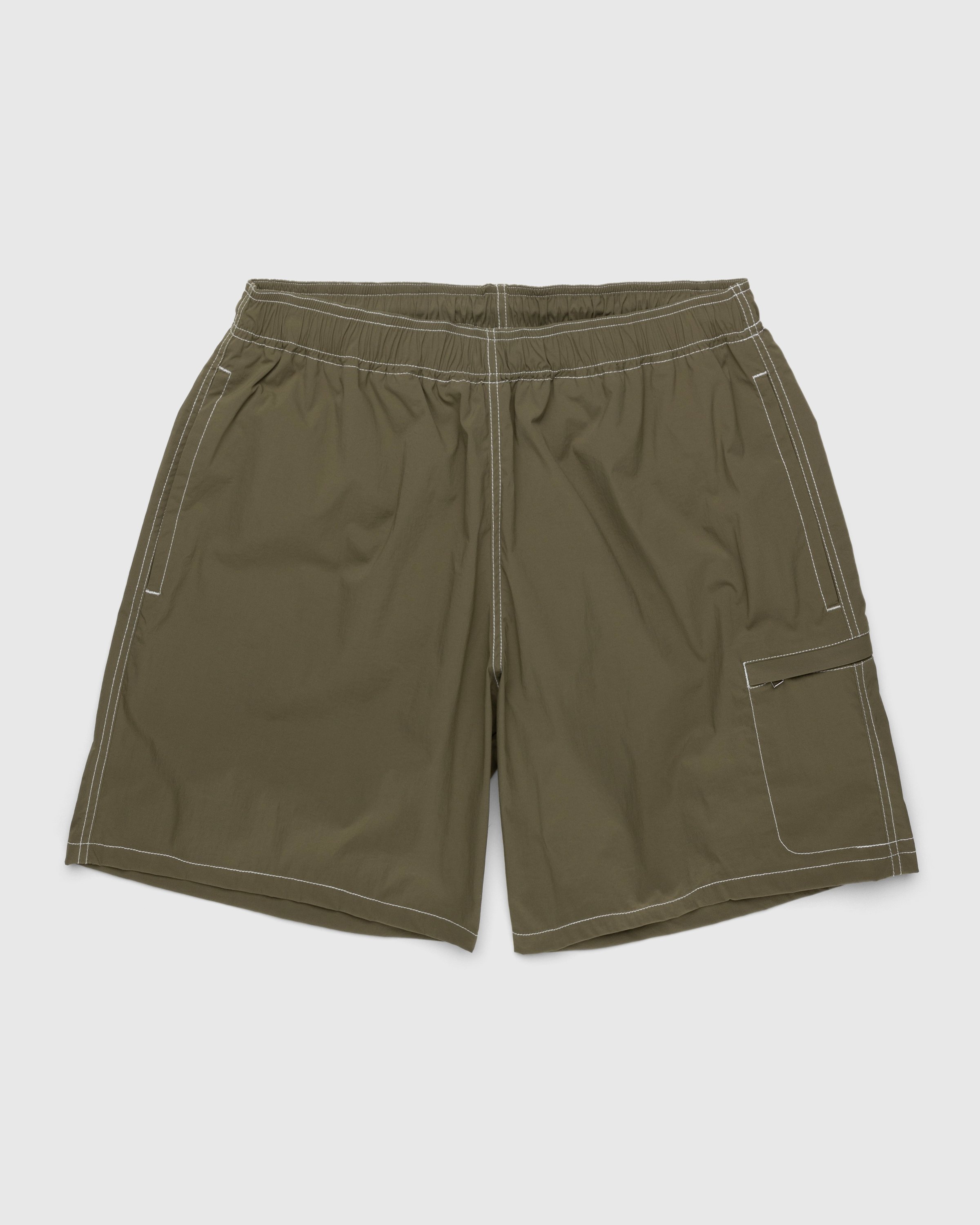 Highsnobiety - Side Cargo Shorts Khaki - Clothing - Green - Image 1