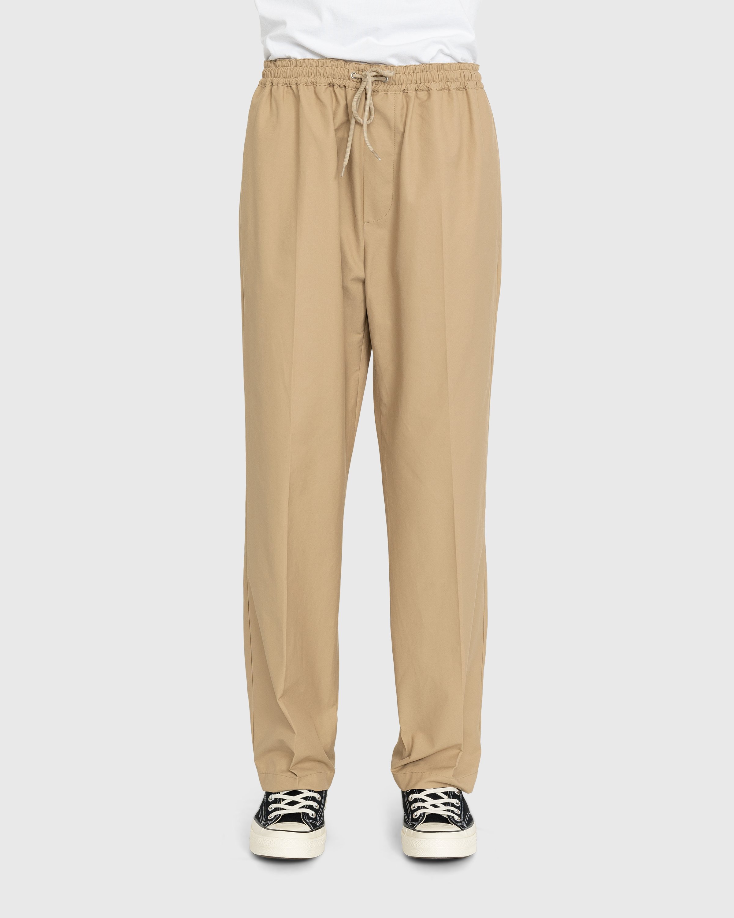 Highsnobiety - Cotton Nylon Elastic Pants Beige - Clothing - Beige - Image 2