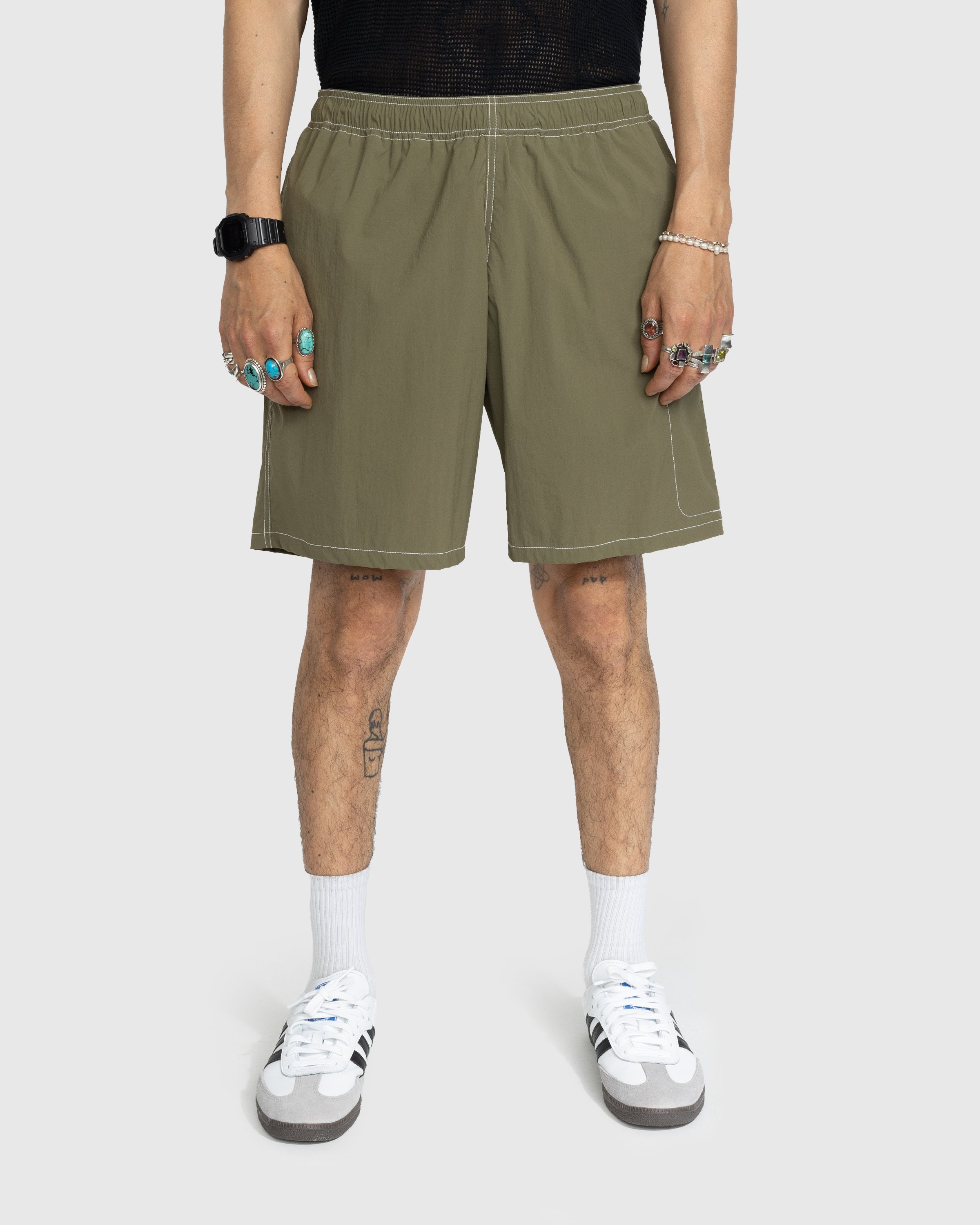 Highsnobiety - Side Cargo Shorts Khaki - Clothing - Green - Image 2