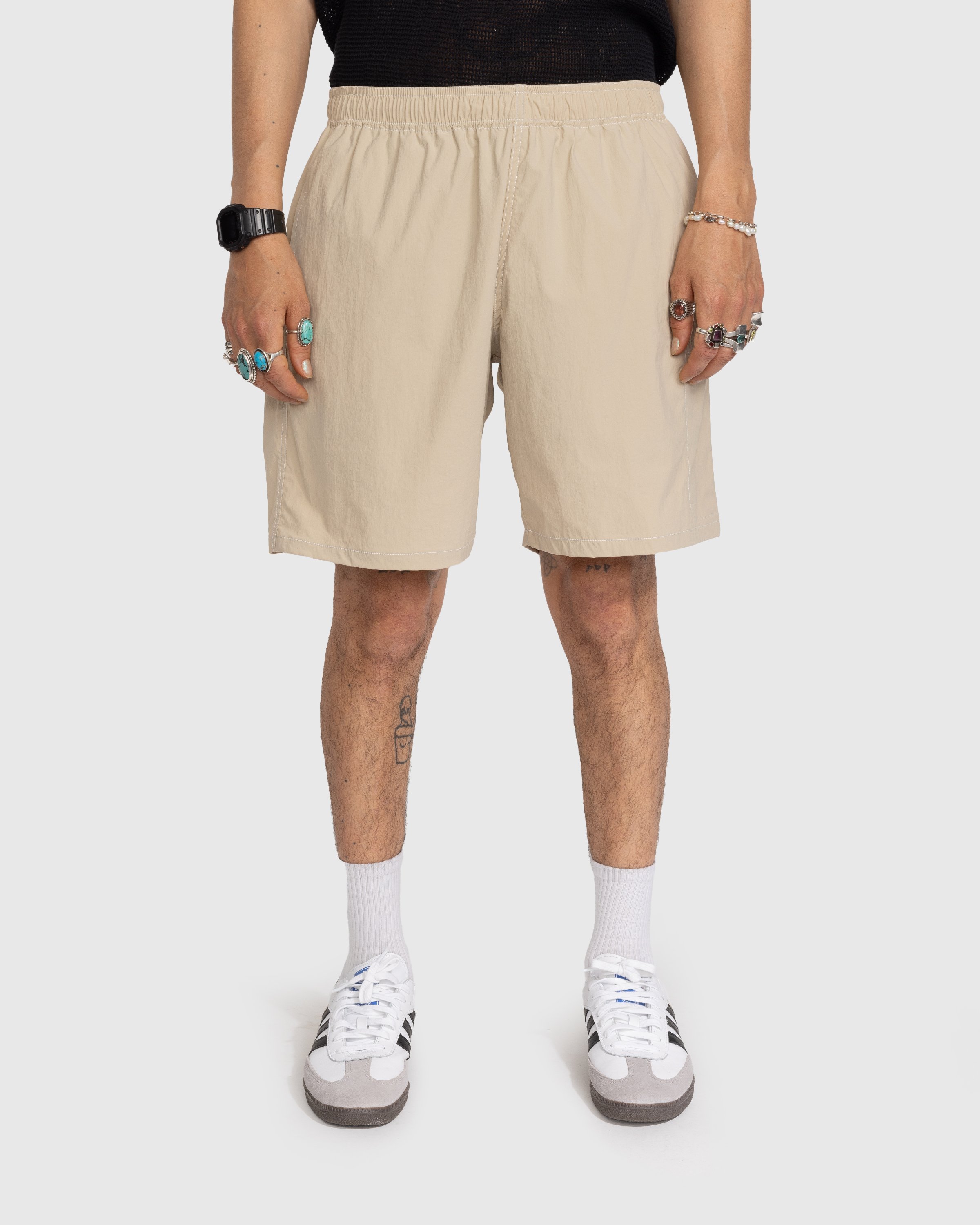 Highsnobiety - Side Cargo Shorts Light Beige - Clothing - Beige - Image 2