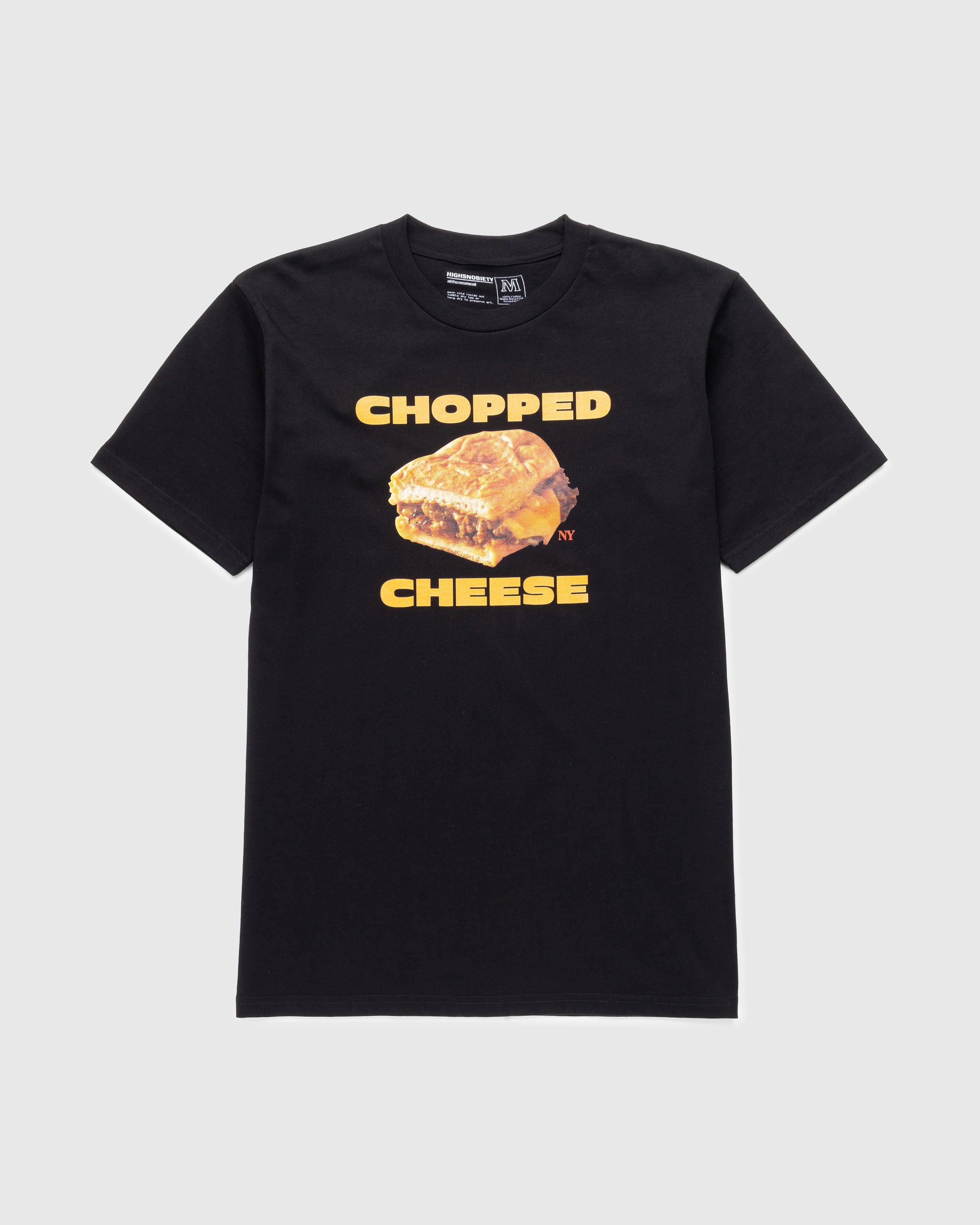 At The Moment x Highsnobiety - Chopped Cheese T-Shirt - Clothing - Black - Image 1