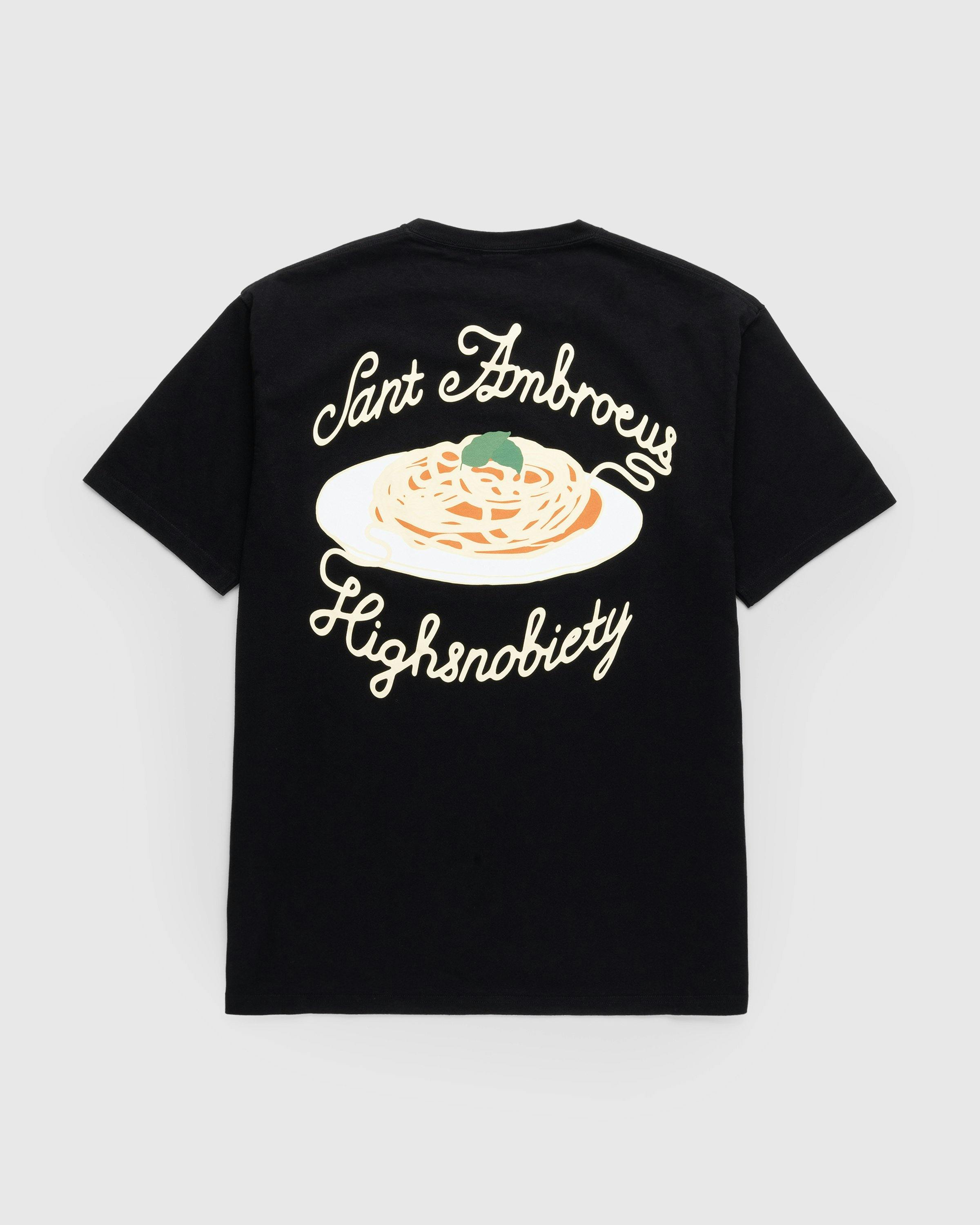 Highsnobiety x Sant Ambroeus - Black T-Shirt - Clothing - Black - Image 1