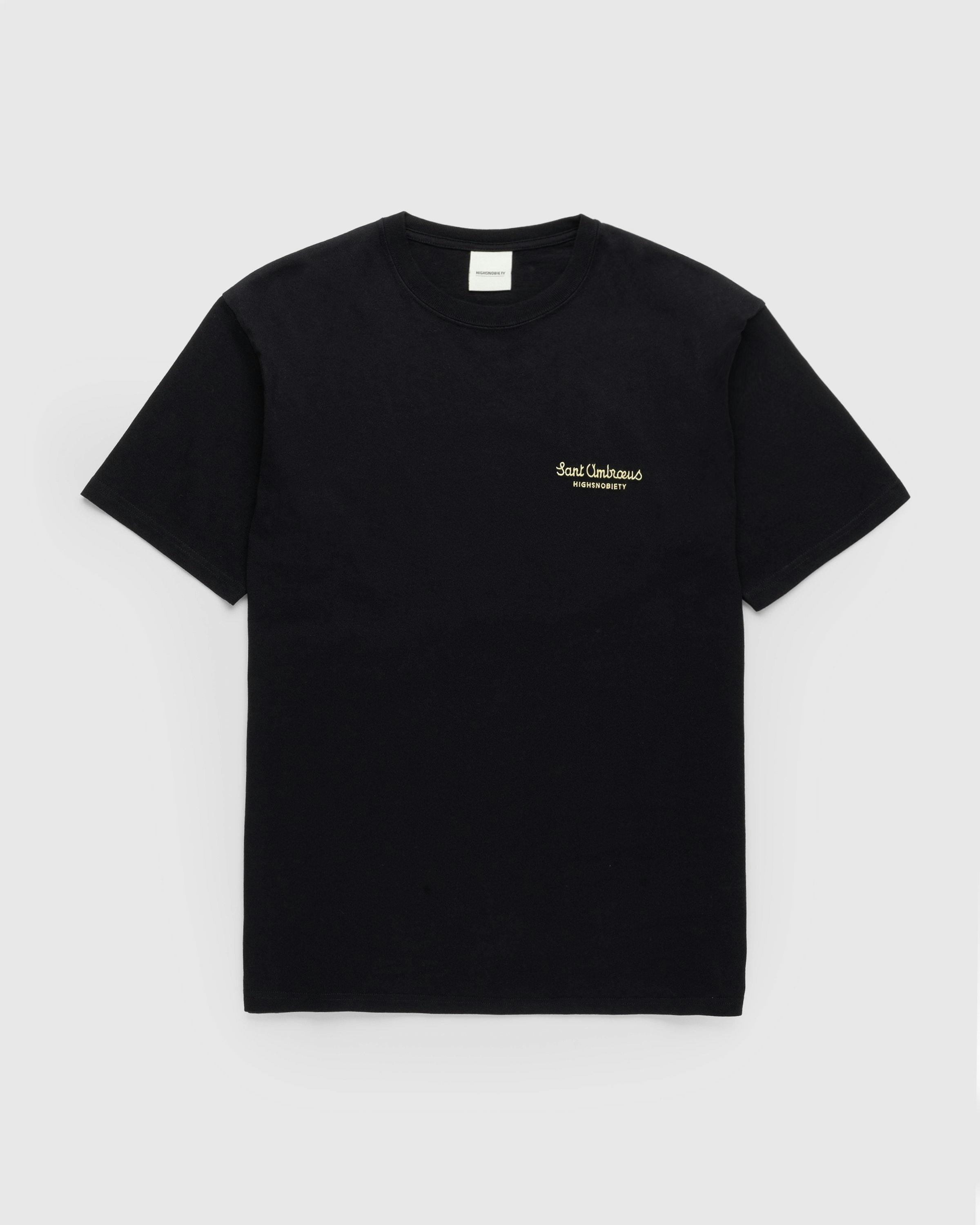 Highsnobiety x Sant Ambroeus - Black T-Shirt - Clothing - Black - Image 2