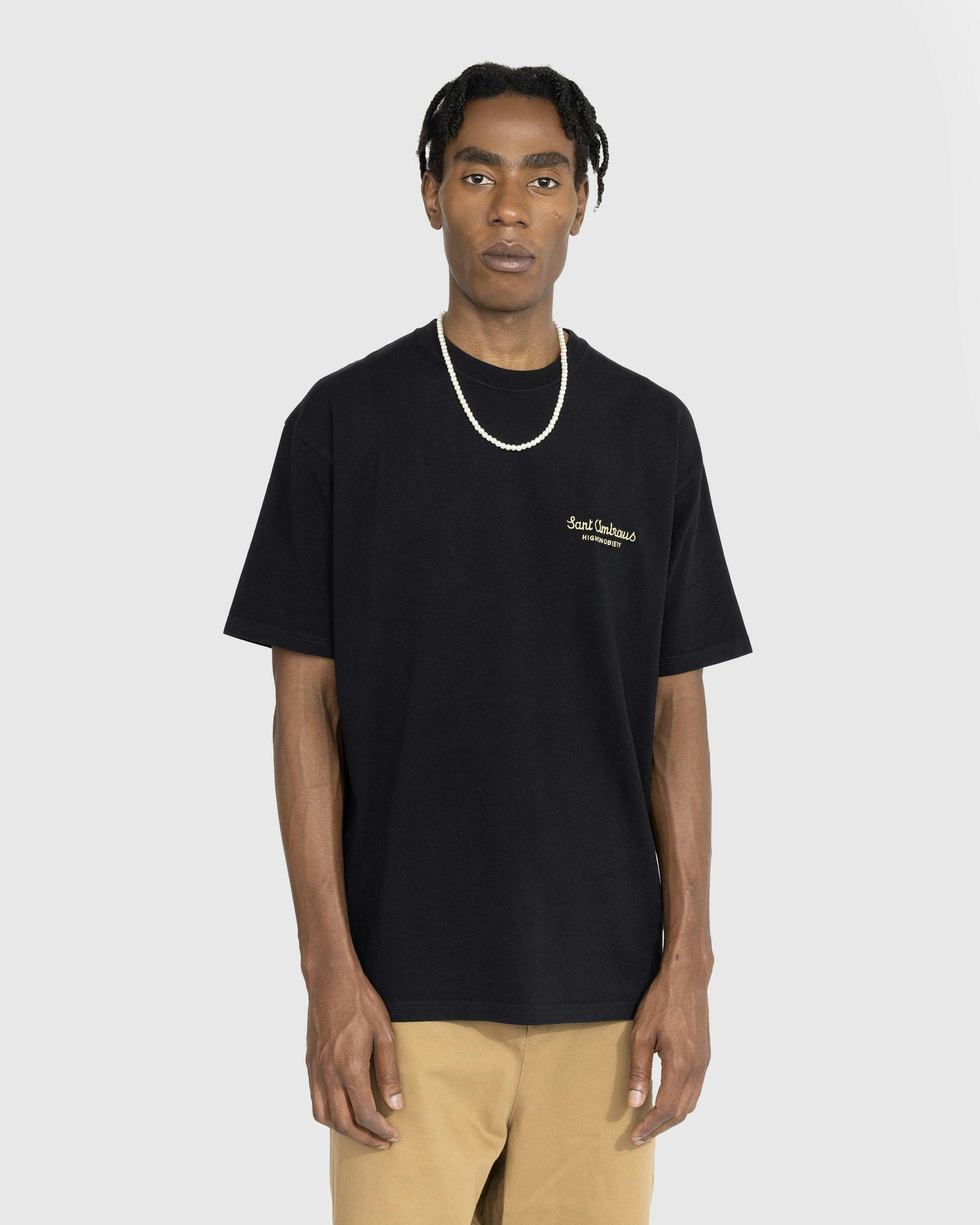 Highsnobiety x Sant Ambroeus - Black T-Shirt - Clothing - Black - Image 3