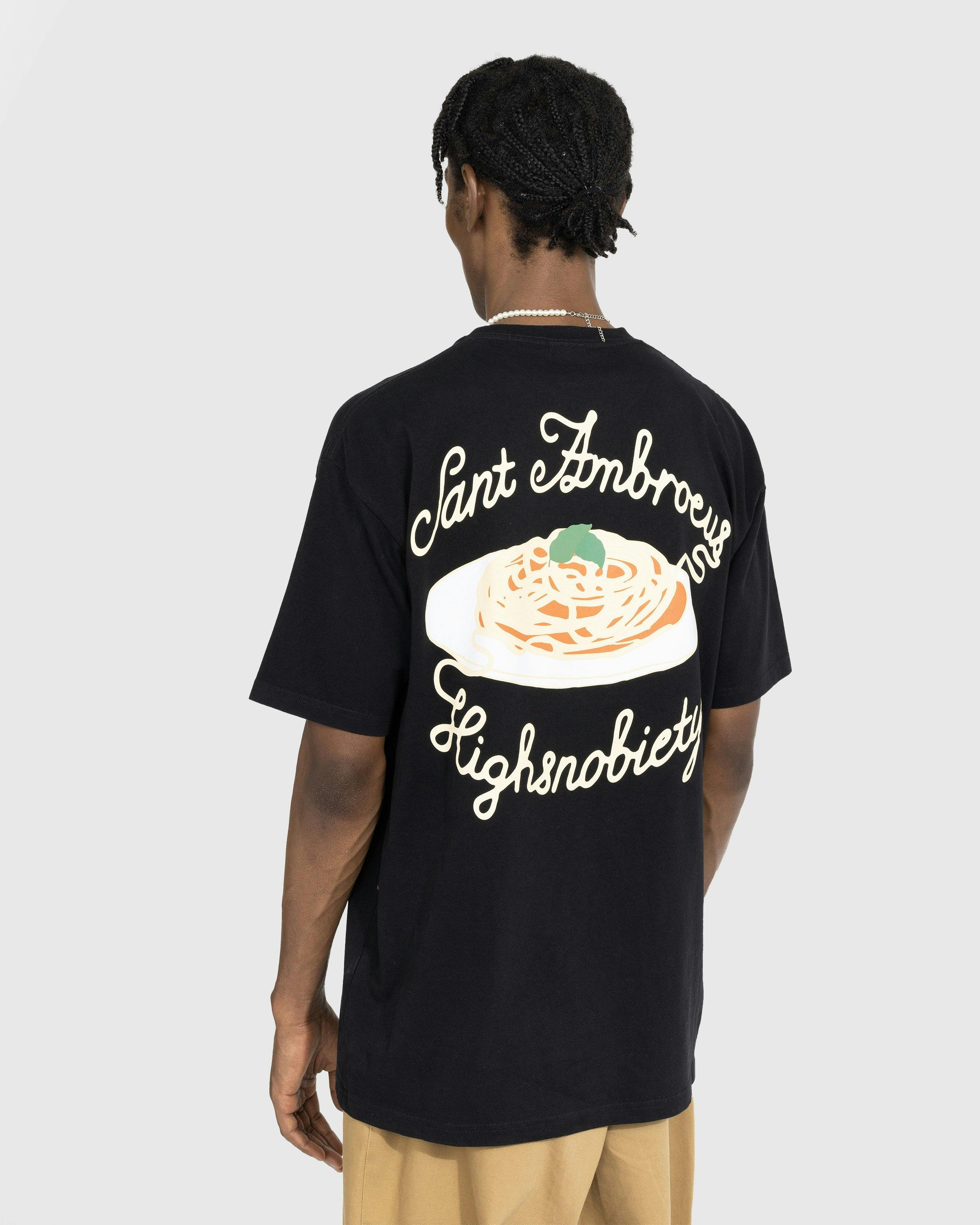 Highsnobiety x Sant Ambroeus - Black T-Shirt - Clothing - Black - Image 4